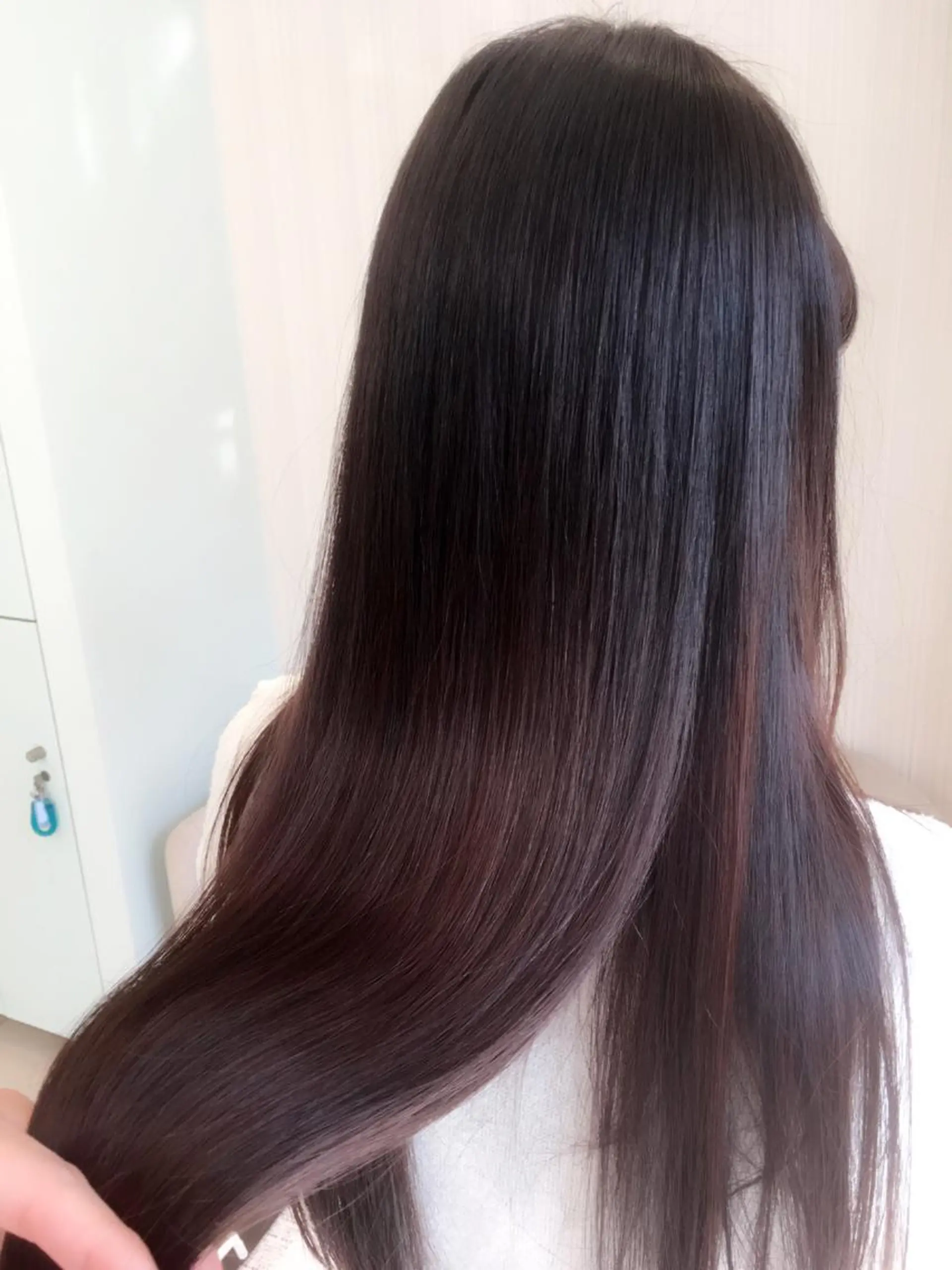 ロング パーマ ストレートパーマ ハイトーン/ブリーチ 山崎　悠次のヘアスタイル