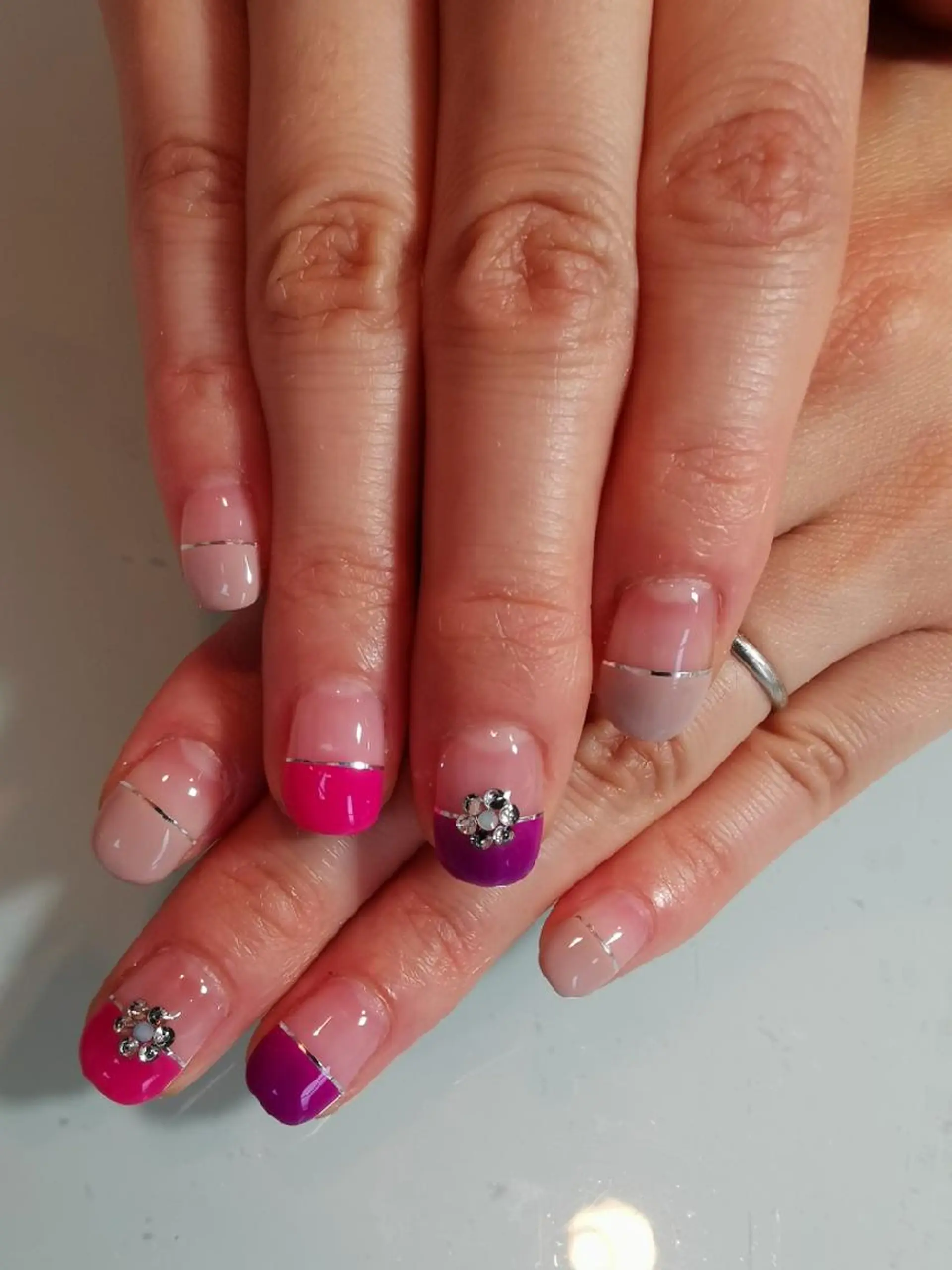 ネイル カラー フレンチネイル 人気エリア💖完全個室【ルリエ】所属・ネイルサロン Lelienルリエのネイルデザイン