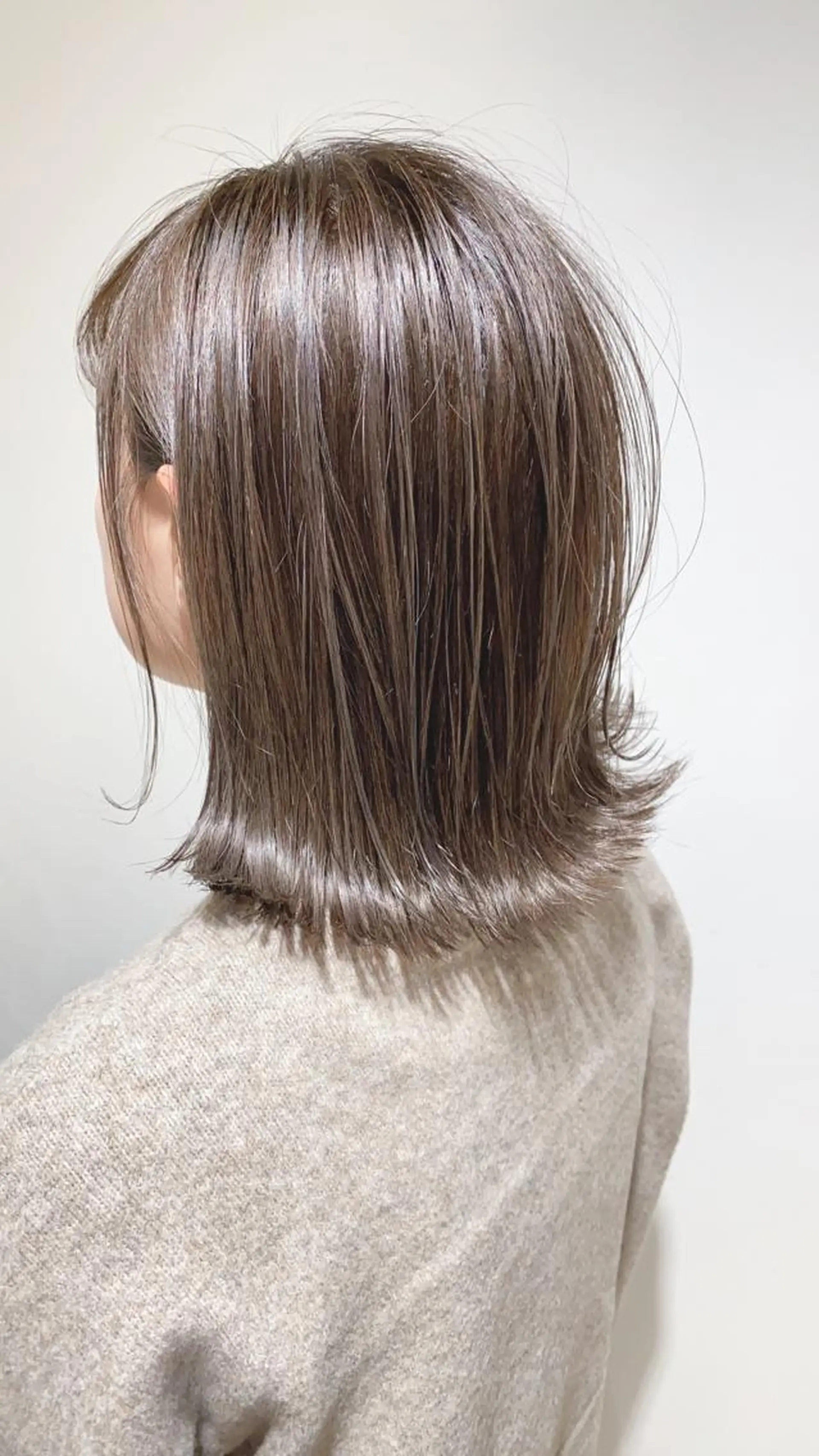 ミディアム ボブ 外ハネヘア メンズツイスパ ショートフクヤマシンのヘアスタイル