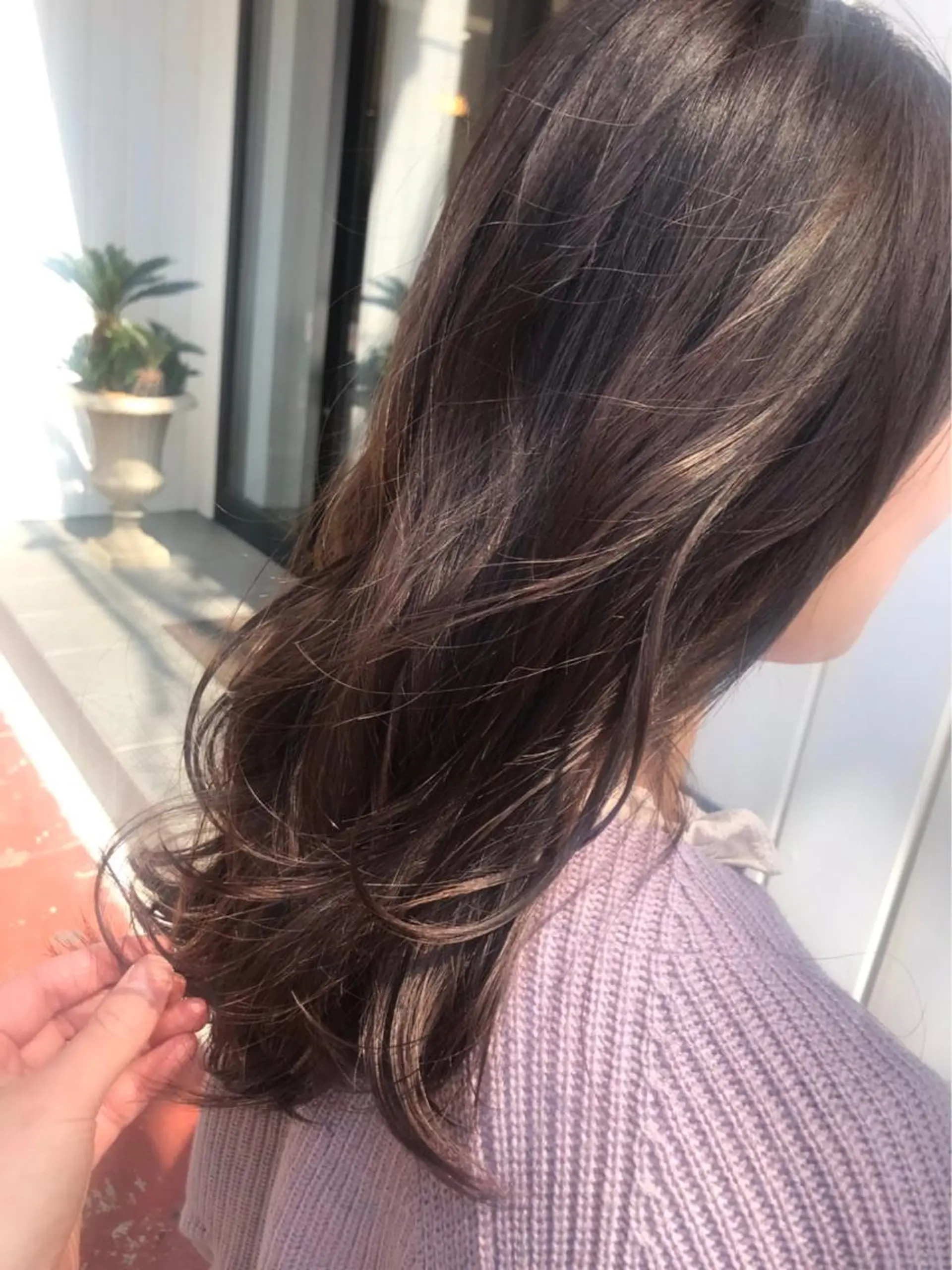 カラー ブリーチ ブリーチなしカラー 井上 舞のヘアスタイル