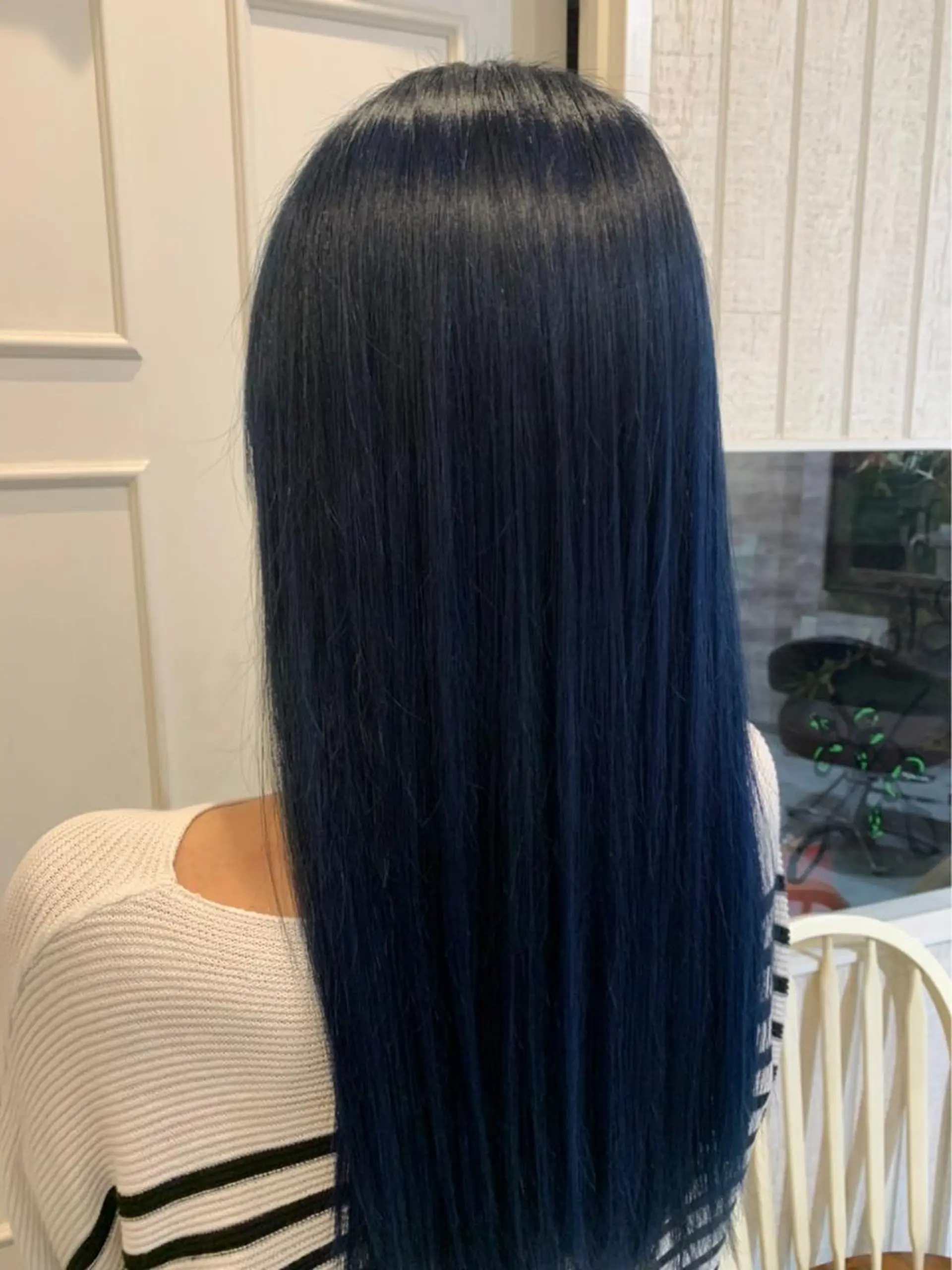 ロング カラー ブルーカラー ネイビーカラー 🫟Blanco🫟 Color&Careのヘアスタイル