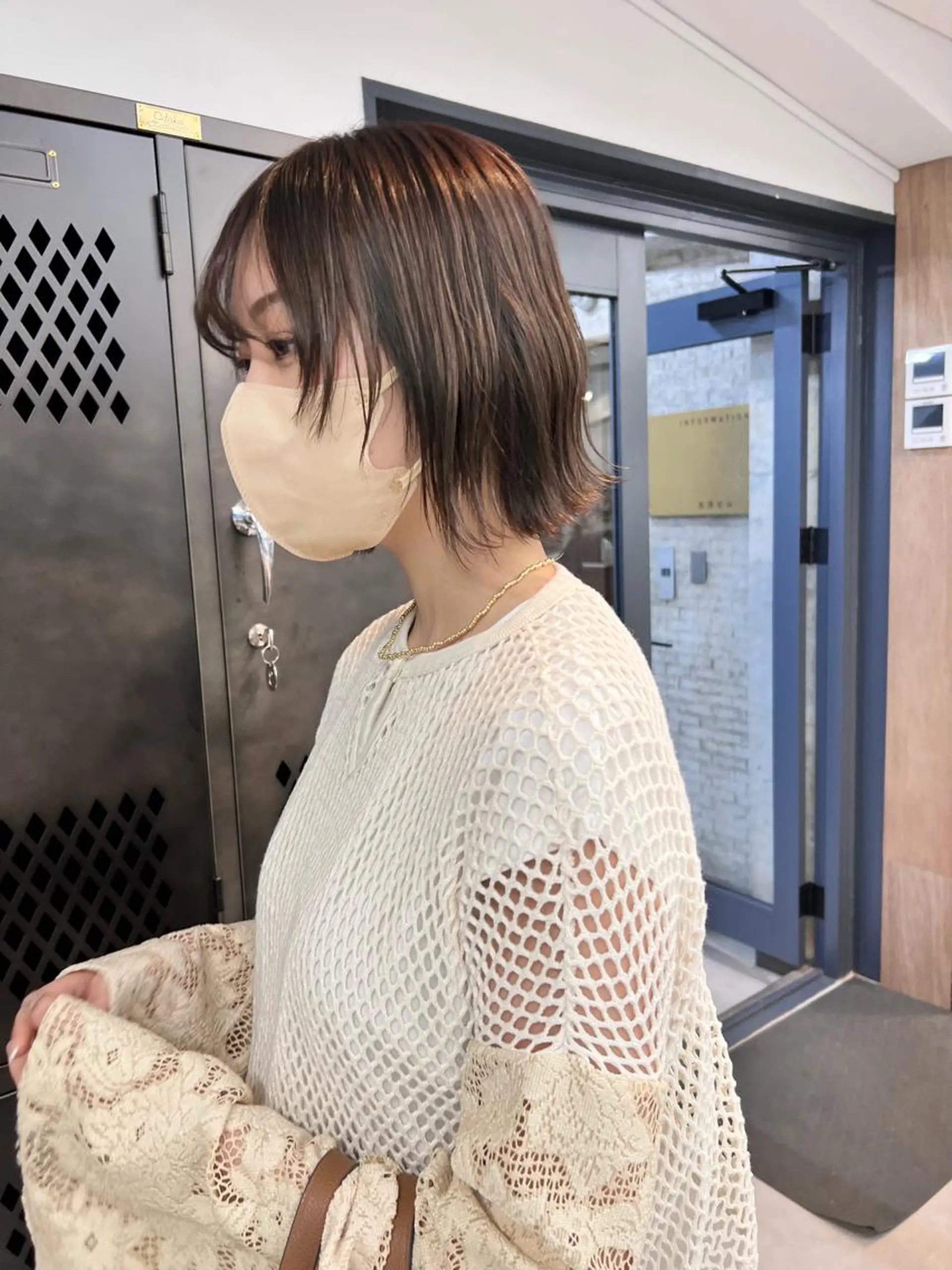 ショート カラー ベージュカラー カット ヘアカラー トリートメント 樫原裕二 /柔らかいカラーのヘアスタイル