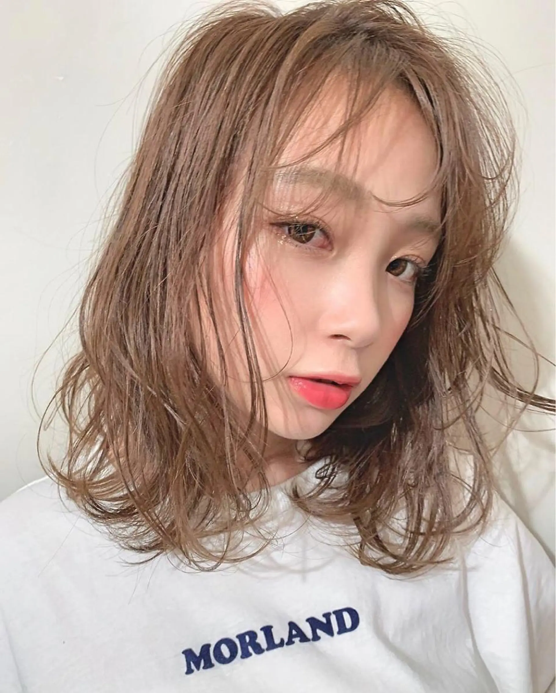 ミディアム カラー カット パーマ トリートメント 似合わせショート kengoのヘアスタイル