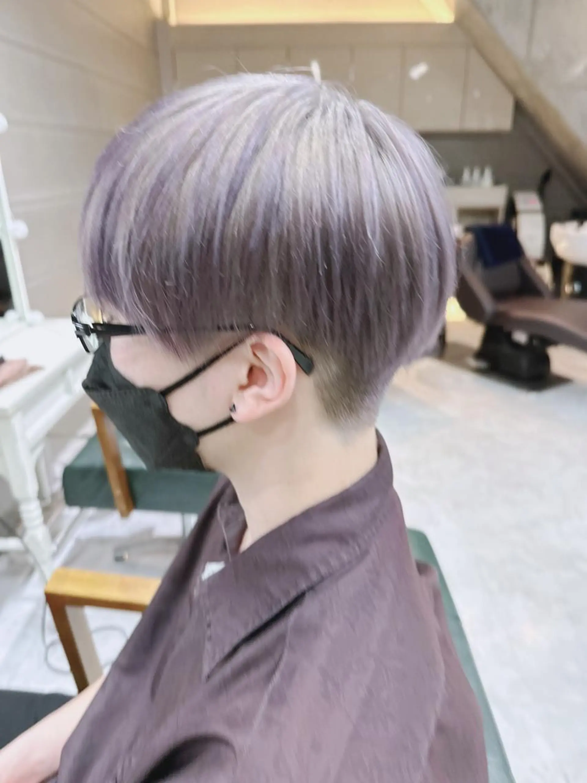 ショート カラー ヘアアレンジ メンズ メンズブリーチ メンズ韓国風 韓国マッシュ マッシュ ツーブロック 𝐑𝐈𝐍𝐊𝐀 🐷🖤のヘアスタイル