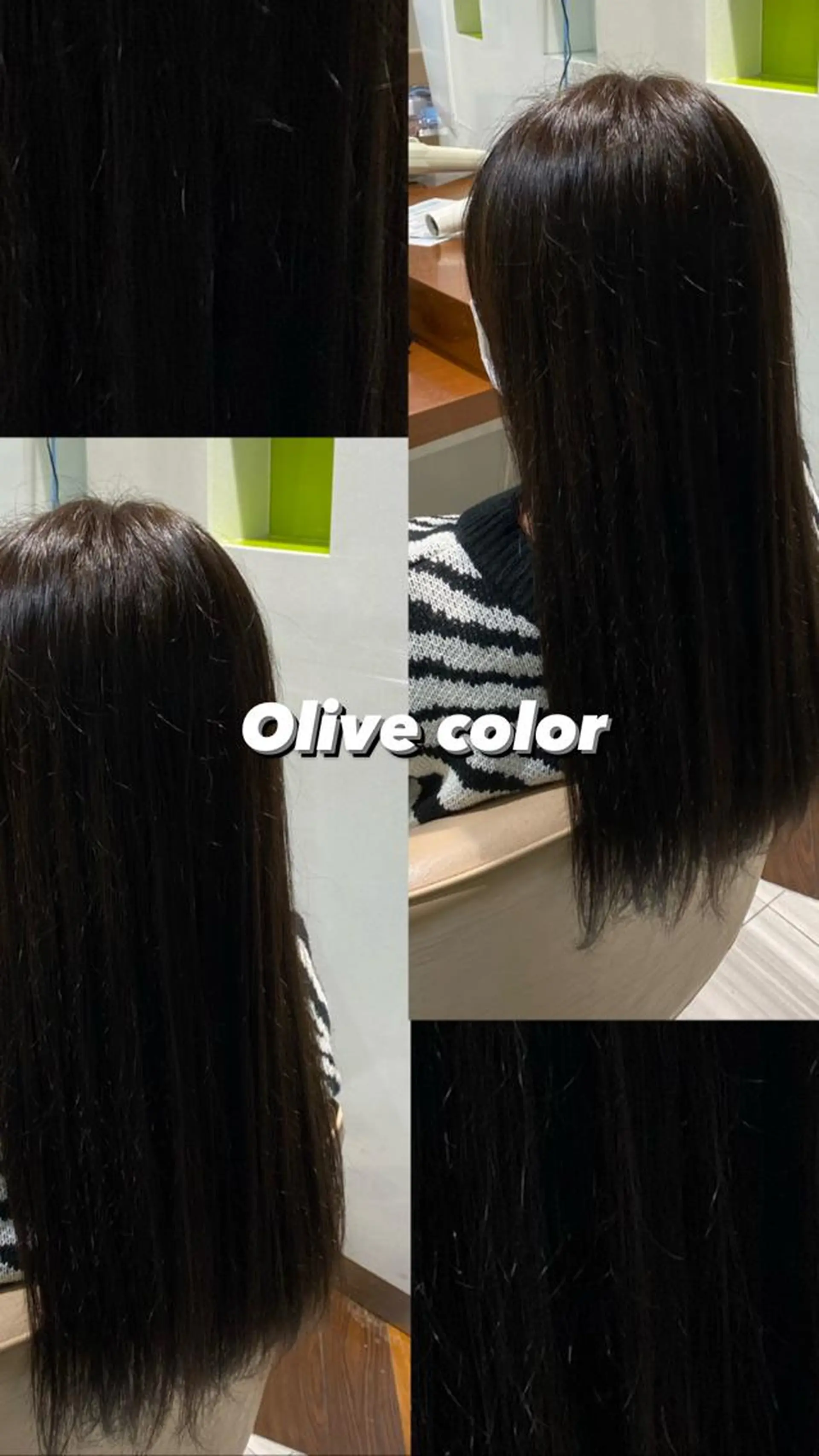 カラー オリーブカラー j-sure所属・サントス 芳美のヘアスタイル