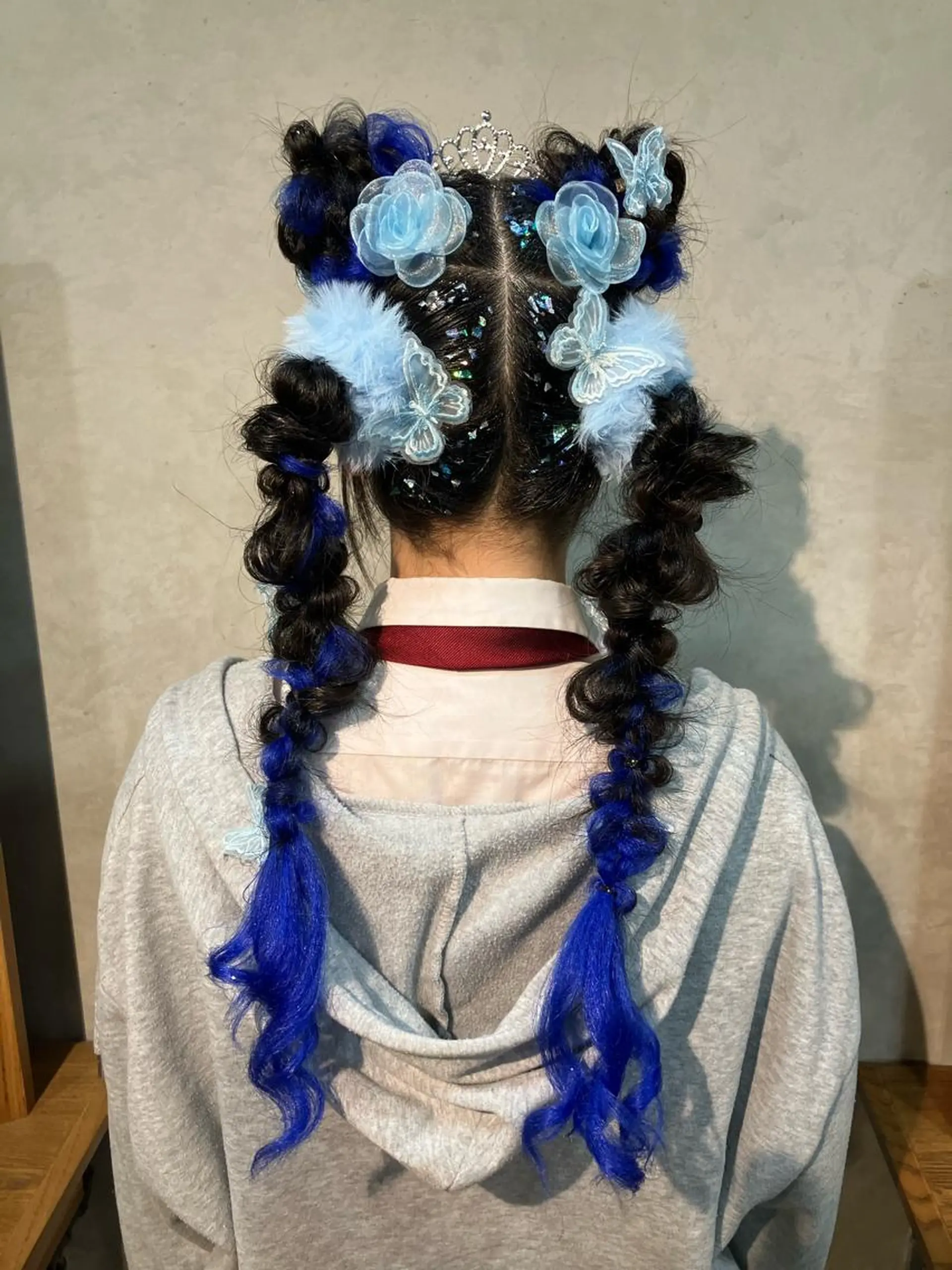 ヘアアレンジ お団子ヘア ツインテール Hair&Make Nahoのマツエク・マツパデザイン