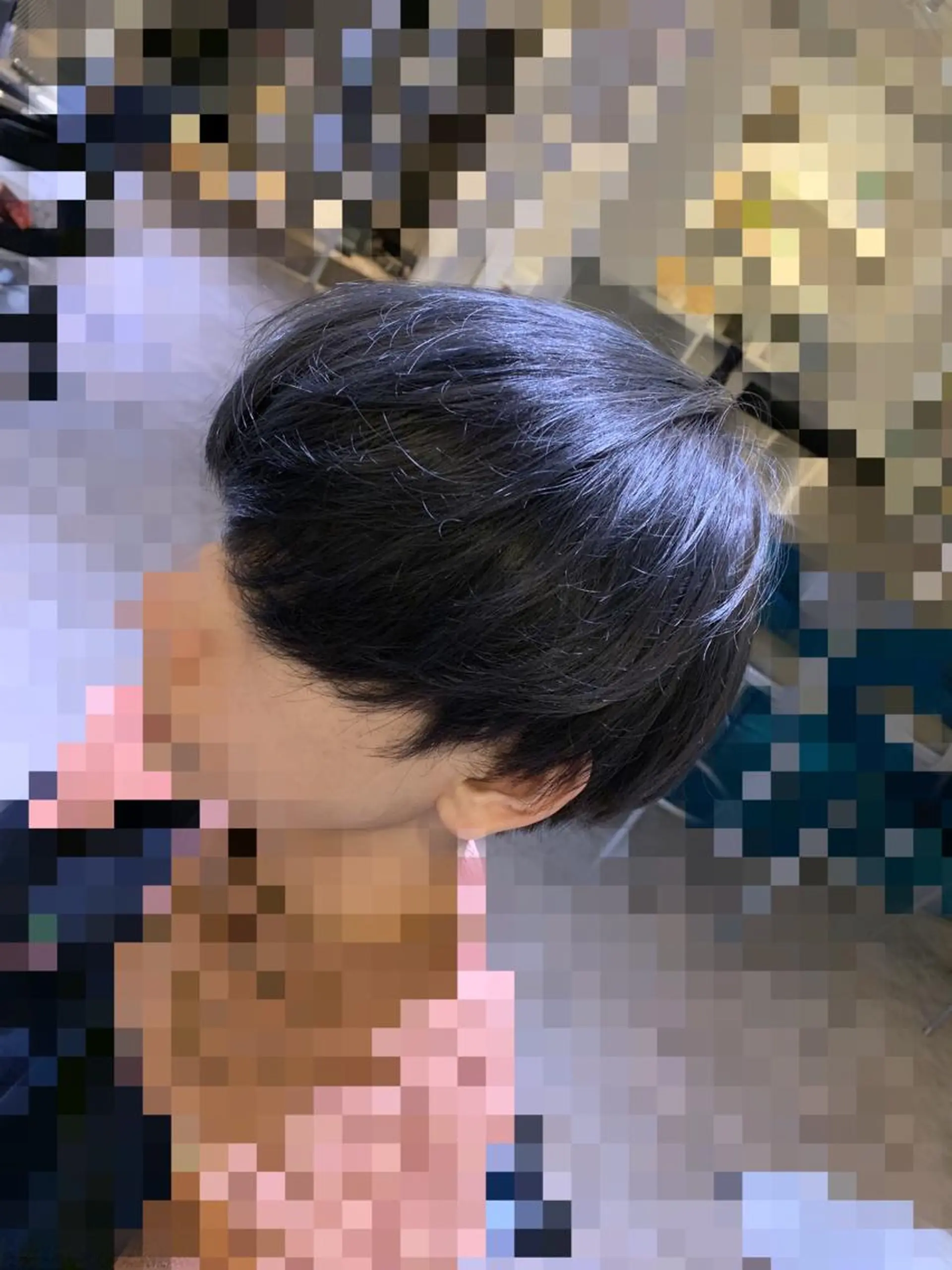 ミディアム カラー QUONHEAL 淀屋橋所属・阿部 春道のヘアスタイル