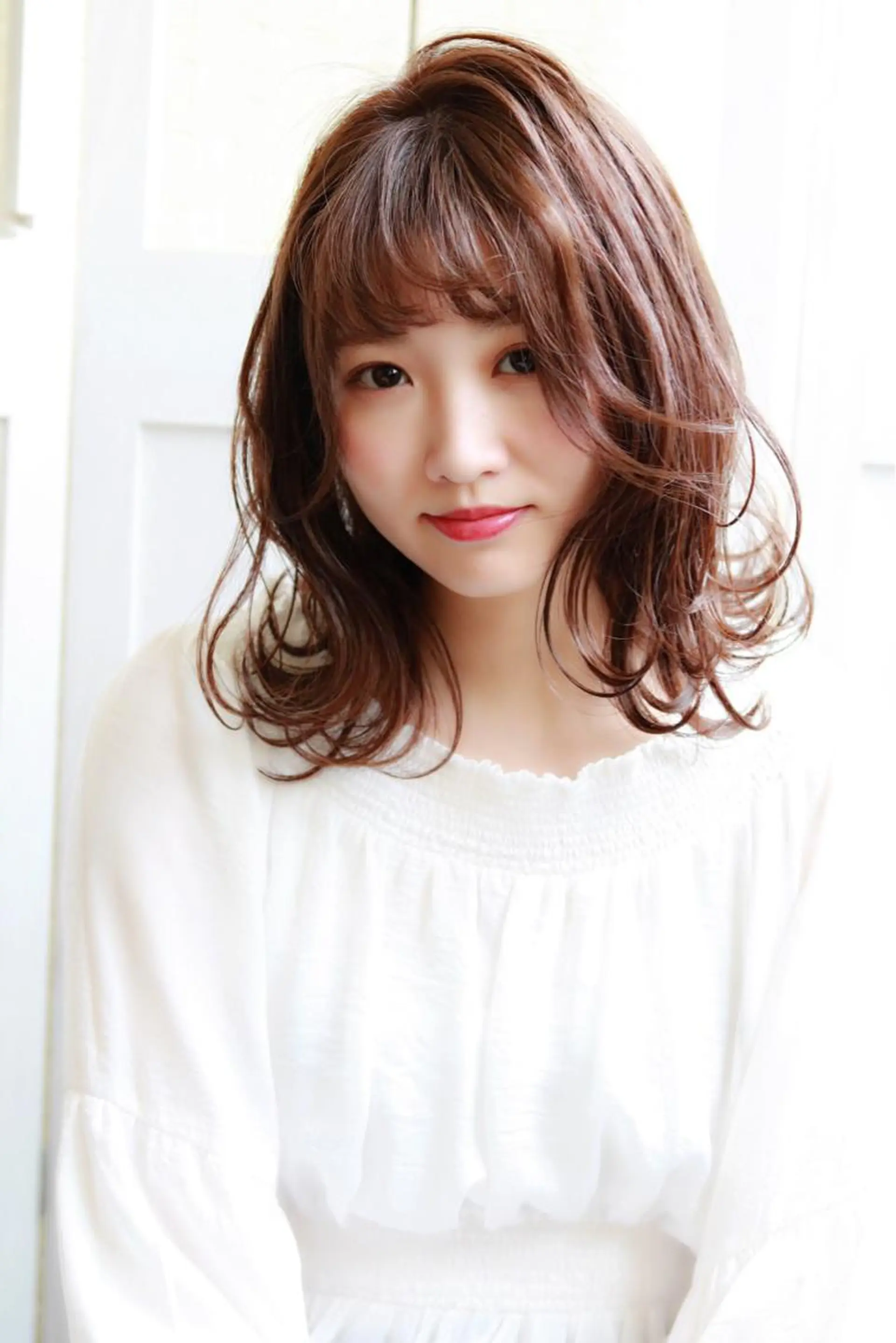 ミディアム ほさか しんごのヘアスタイル