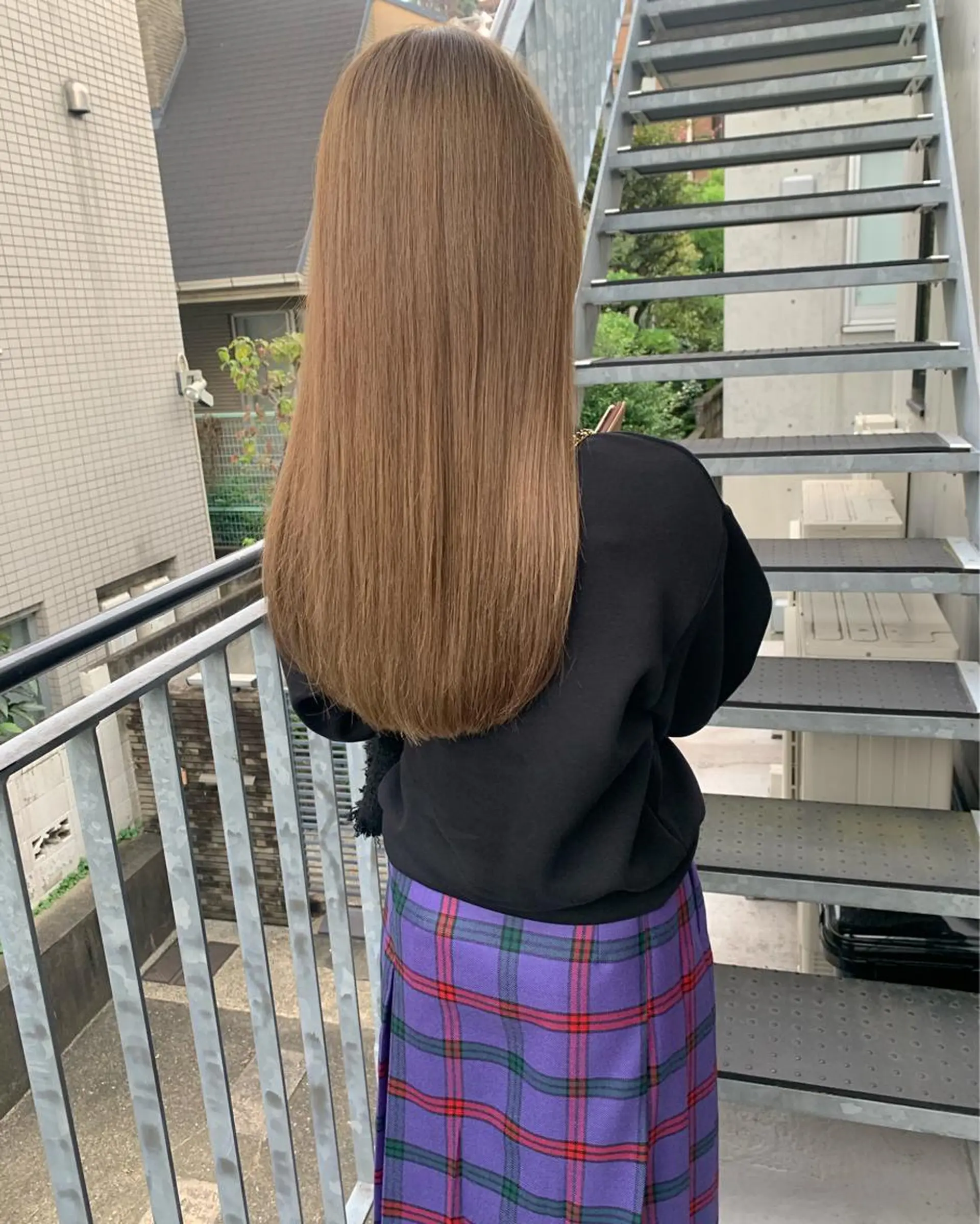 セミロング カラー アクアカラー ベージュカラー 髪質改善 トリートメント 柔らかブラウン/顔周 りレイヤー♡ユウシのヘアスタイル