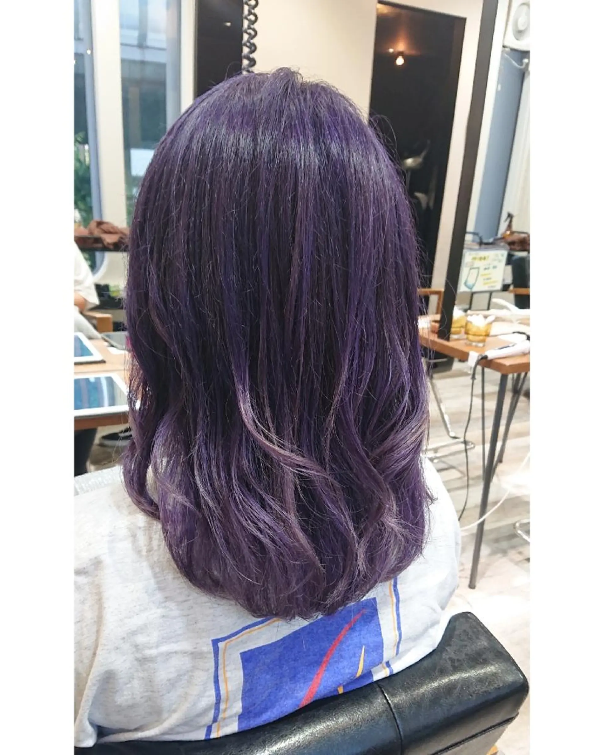 ミディアム カラー ラベンダーカラー ACROあべの店所属・艶カラー/インナー /グラデ/大西小百合のヘアスタイル