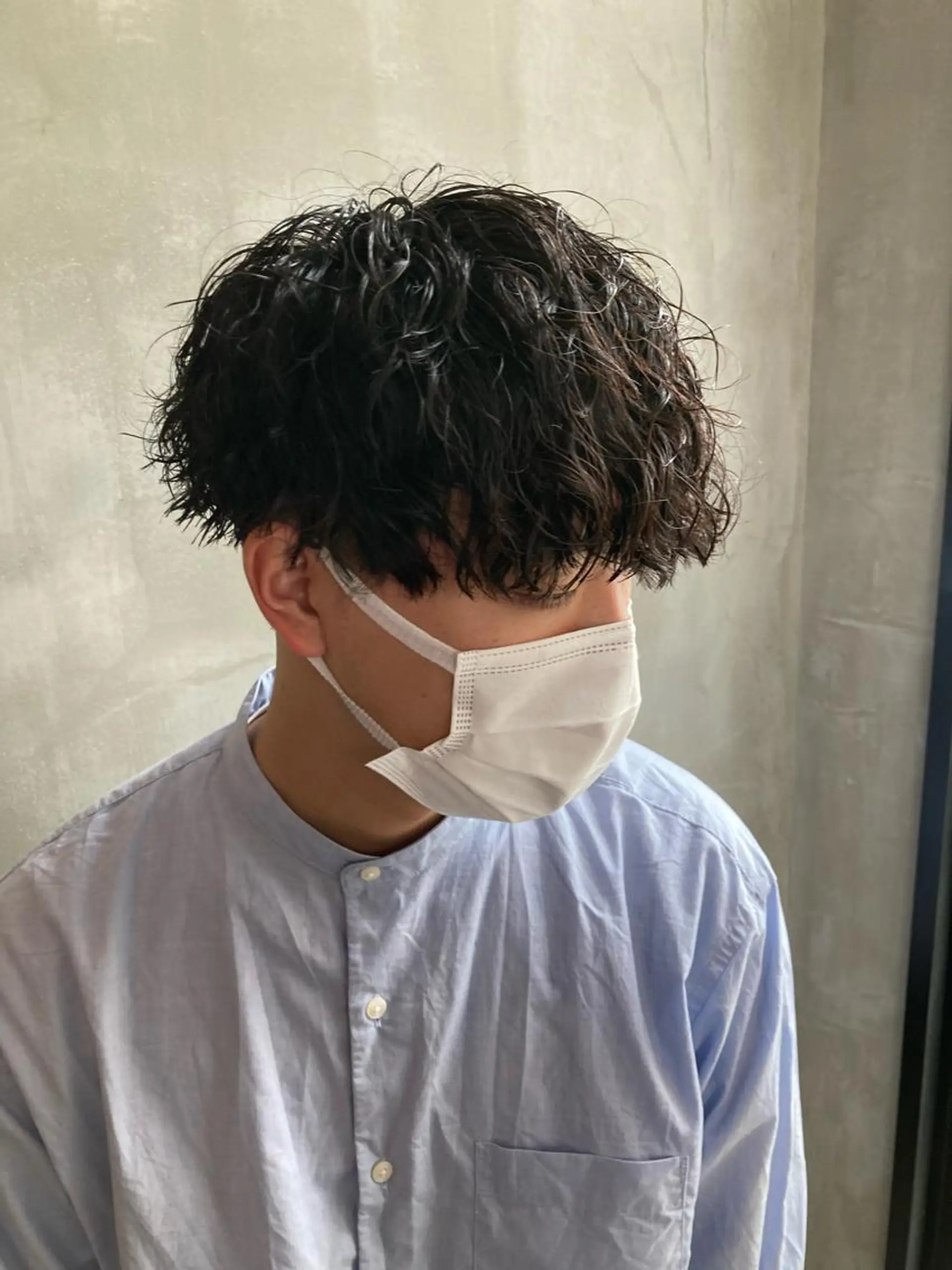 ショート パーマ メンズ 波巻きスパイラルパー マ/シャドウパーマ駿のヘアスタイル