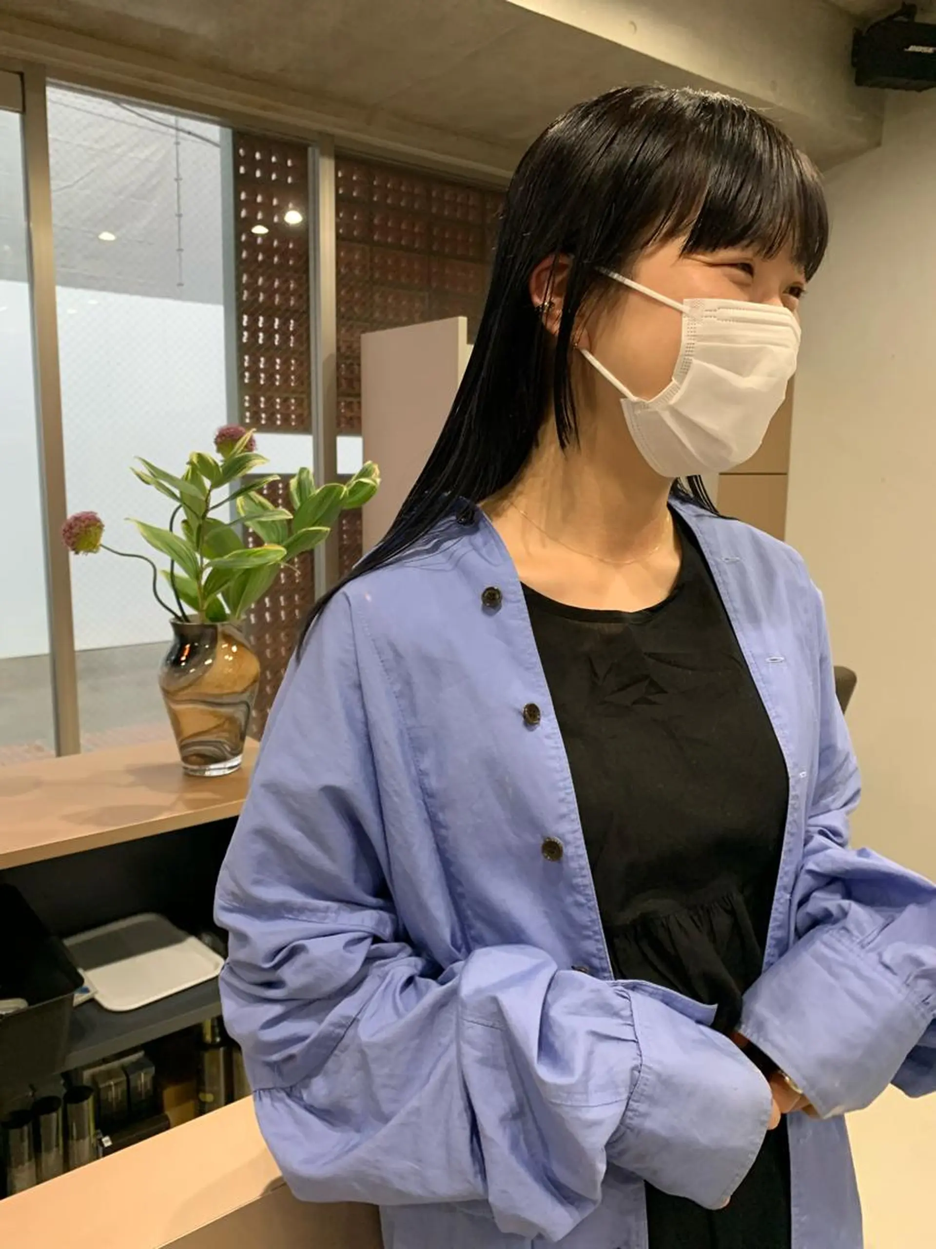 ロング カラー ボブパーマコテ巻き風 パーマNo1深江秀平のヘアスタイル