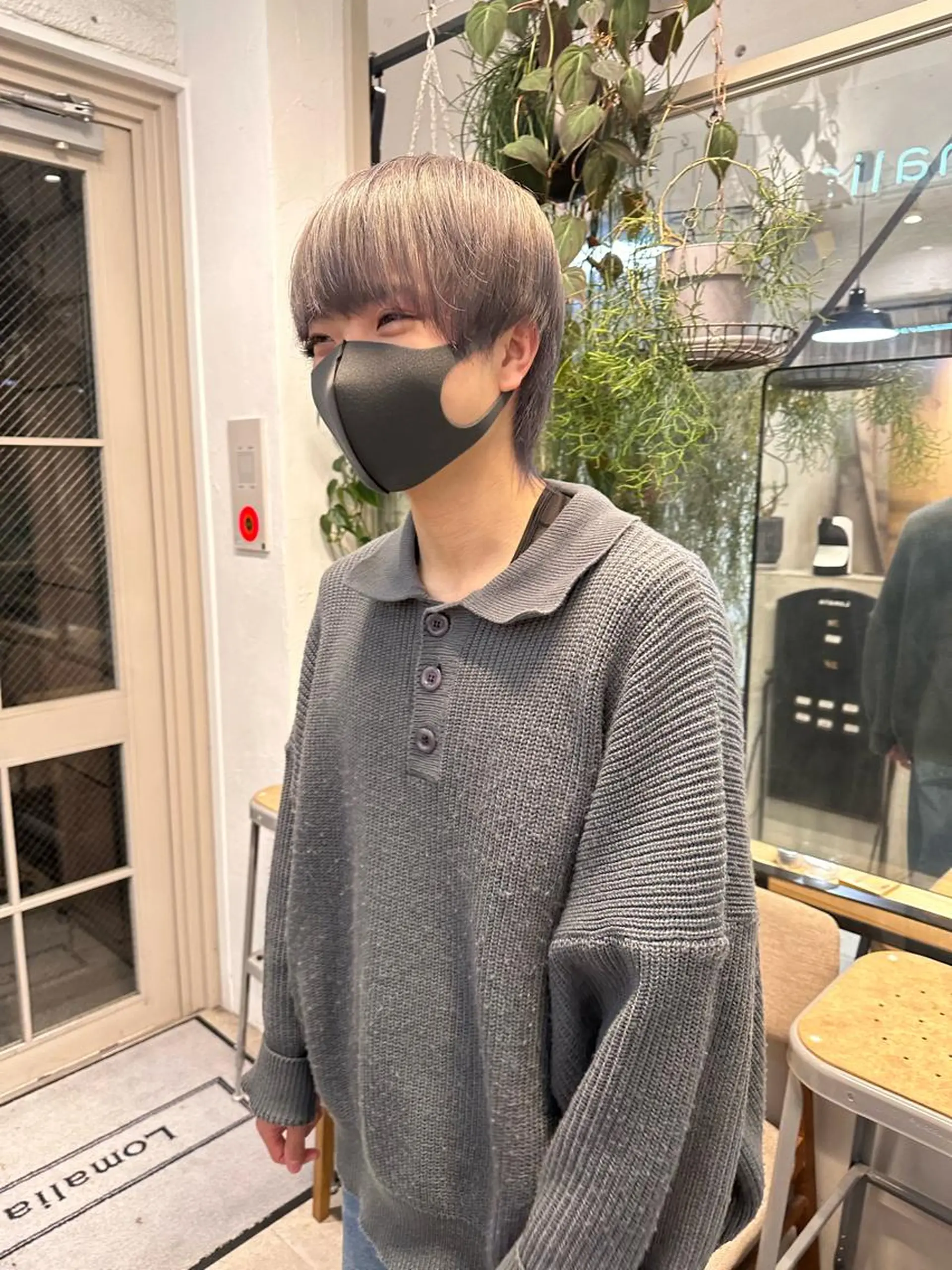 ショート カラー メンズ ヘアカラー トリートメント REINA☁️透明感 カラー/ぷつっと♡のヘアスタイル