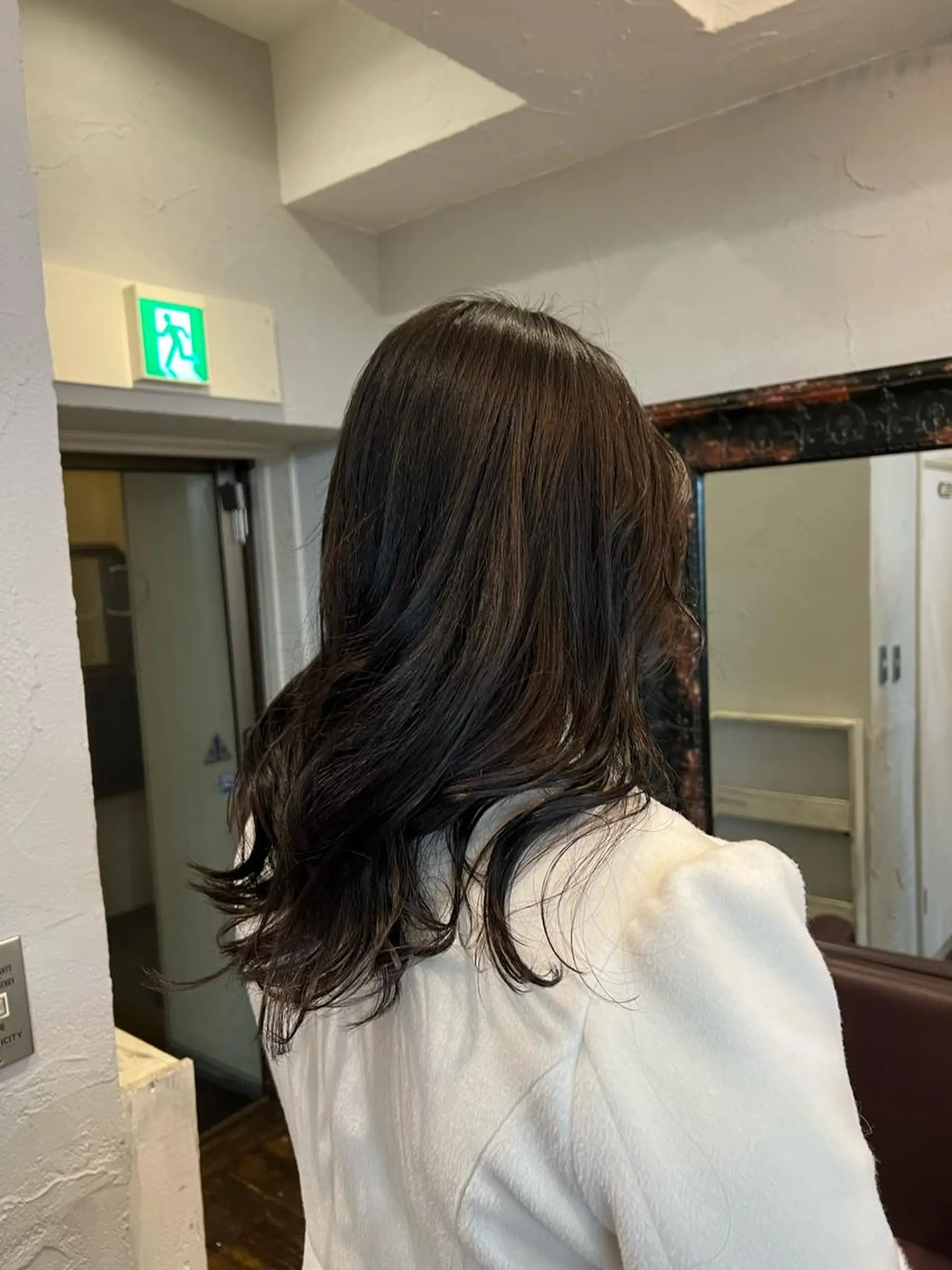 セミロング カラー 髪質改善 縮毛矯正 ヘアカラー 縮毛矯正 髪質改善/縮毛矯正/ 超高濃度水素ケアのヘアスタイル