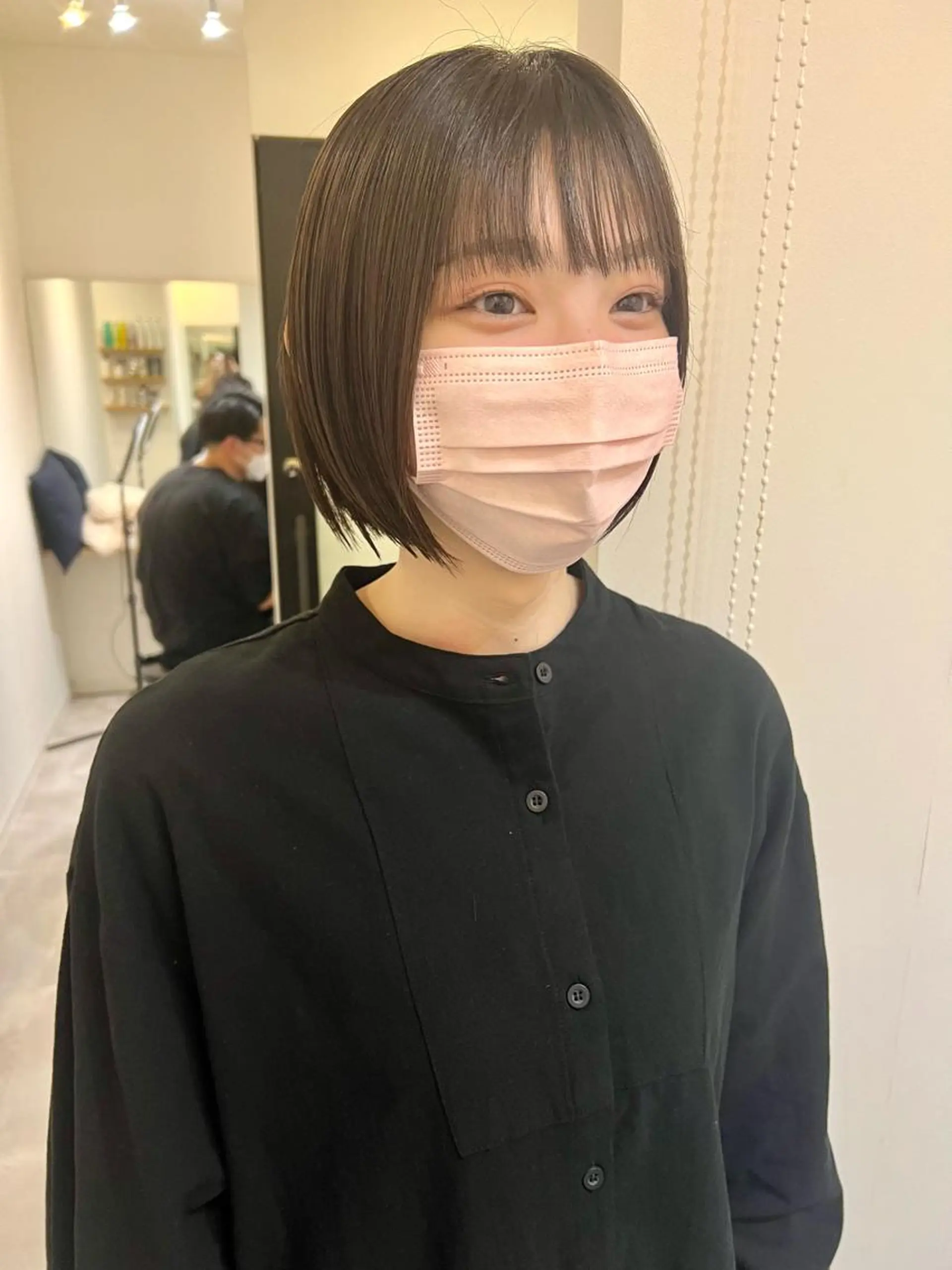 ショート ボブ カット トリートメント しおり/パーマ/ newi町田のヘアスタイル