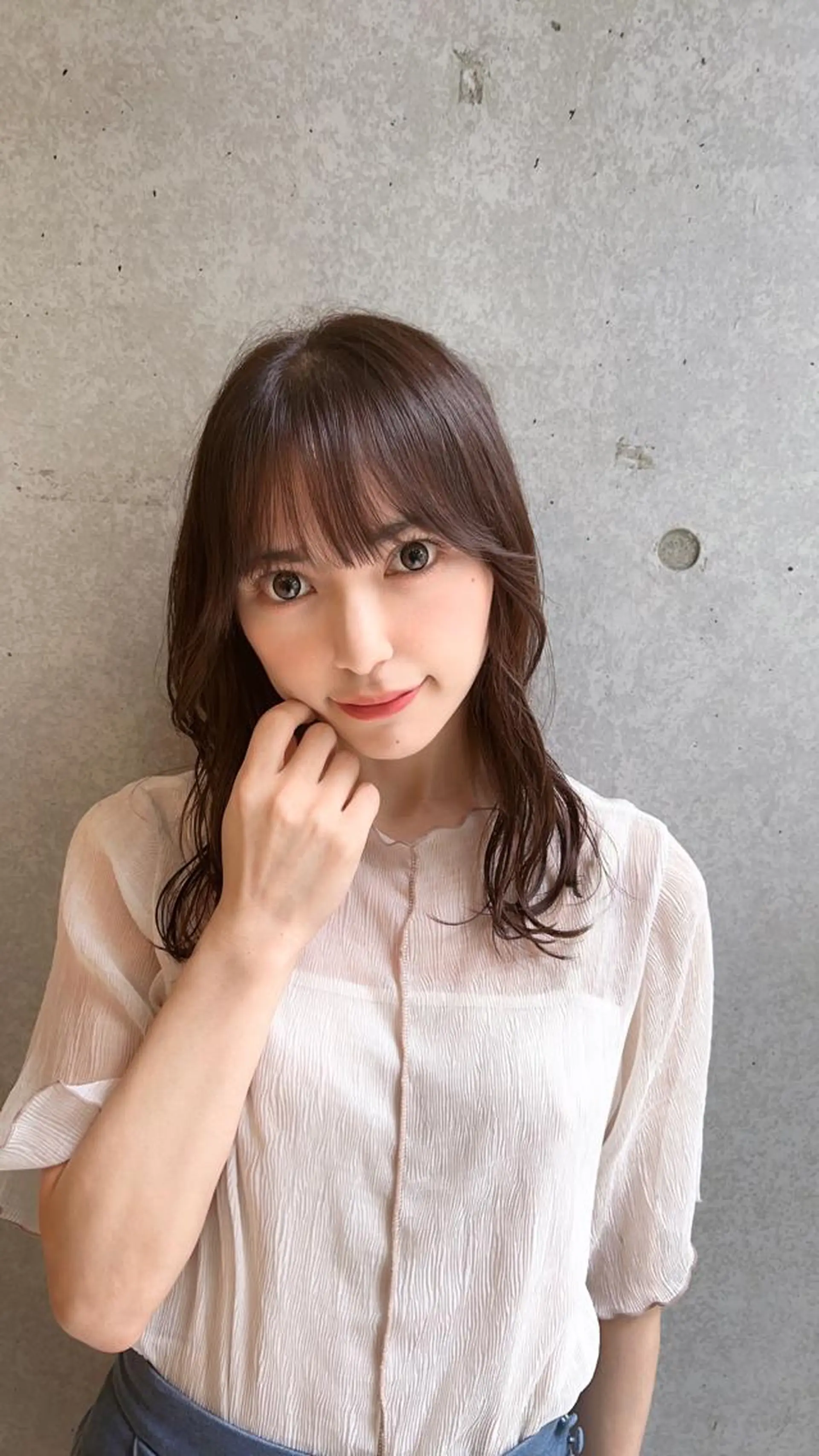 ミディアム カット トリートメント レイヤー×韓国 🇰🇷鈴木啓太のヘアスタイル