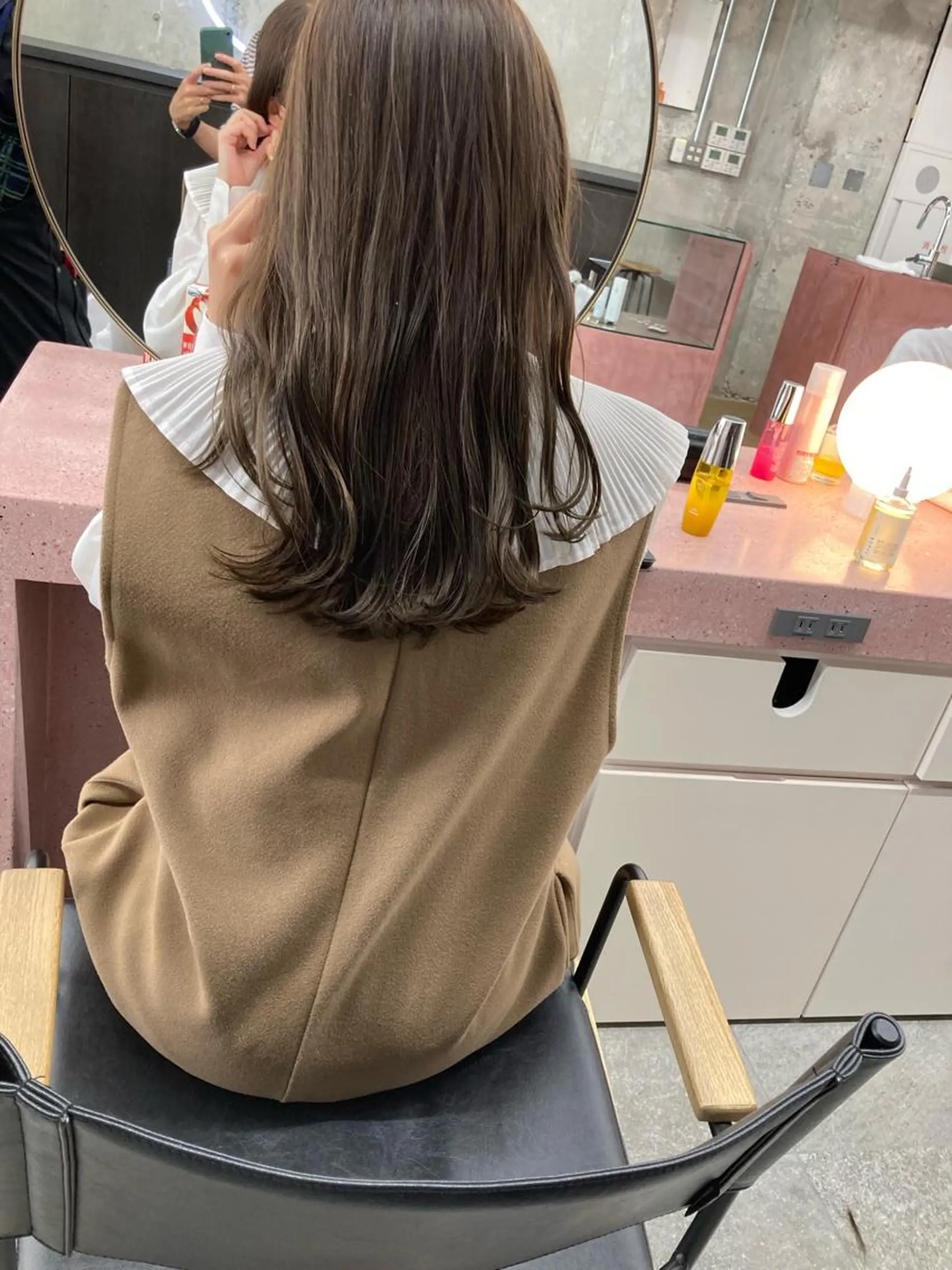 セミロング カラー ベージュカラー オリーブベージュ 小木曽智美 /ボブ/ショートのヘアスタイル