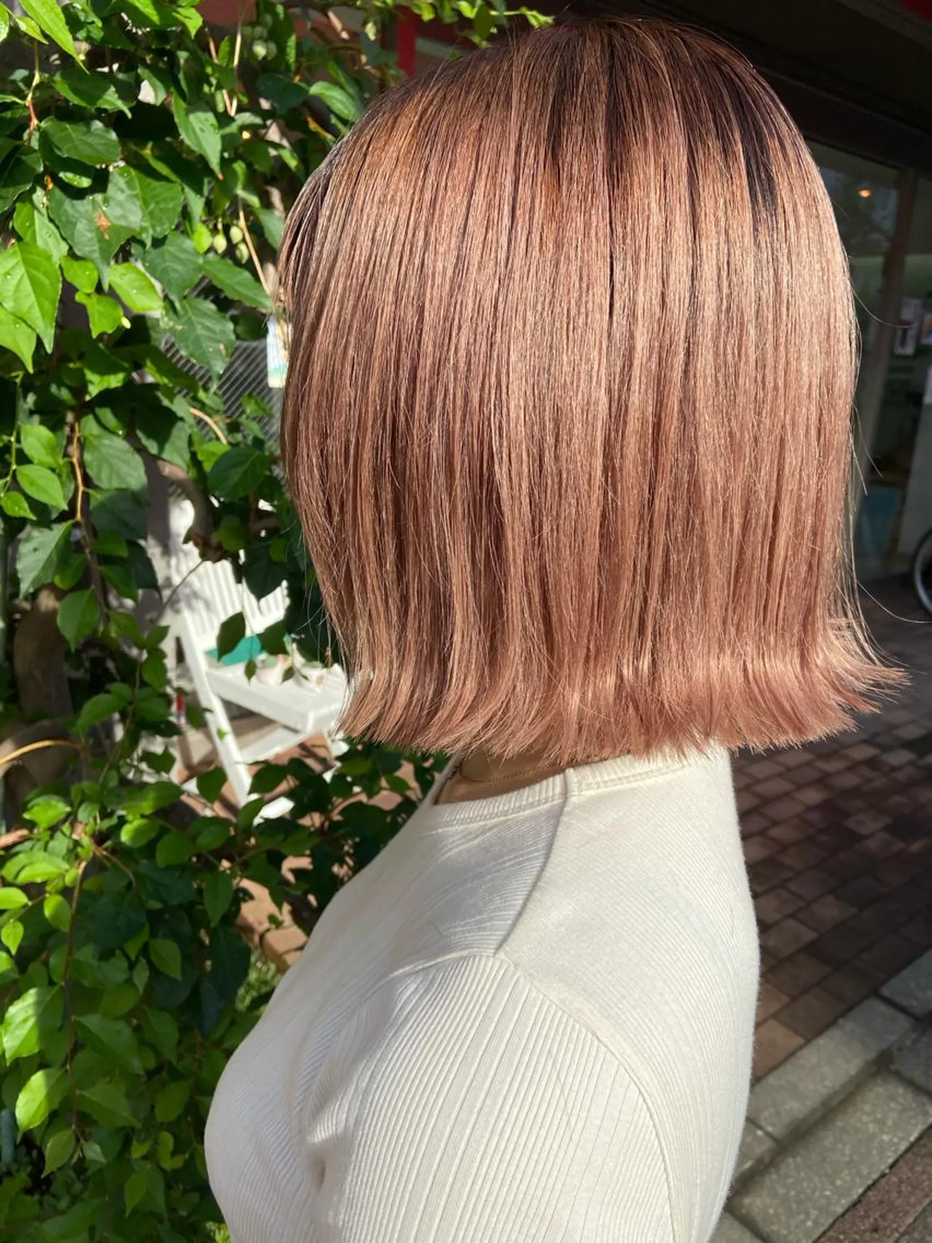 ミディアム 切りっぱなしボブ ボブ 🪽似合わせカラー RENA.🪽🩶のヘアスタイル