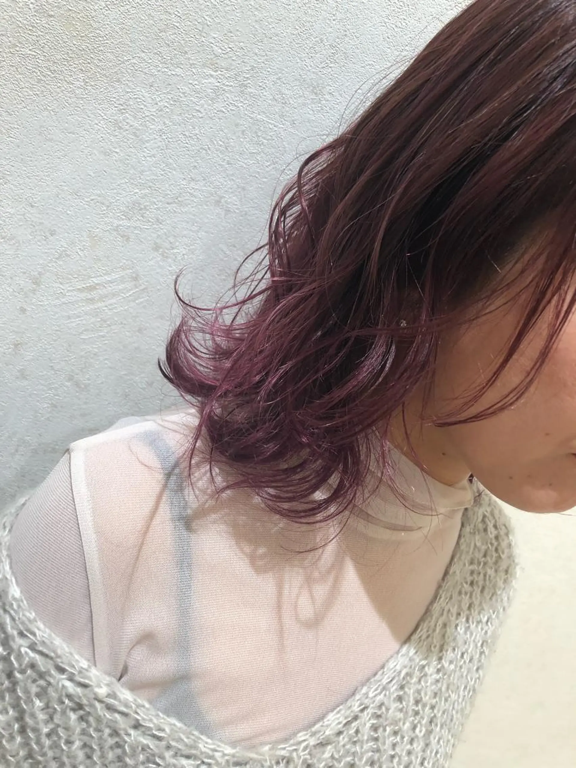 ミディアム カラー 樋渡 侑希のヘアスタイル