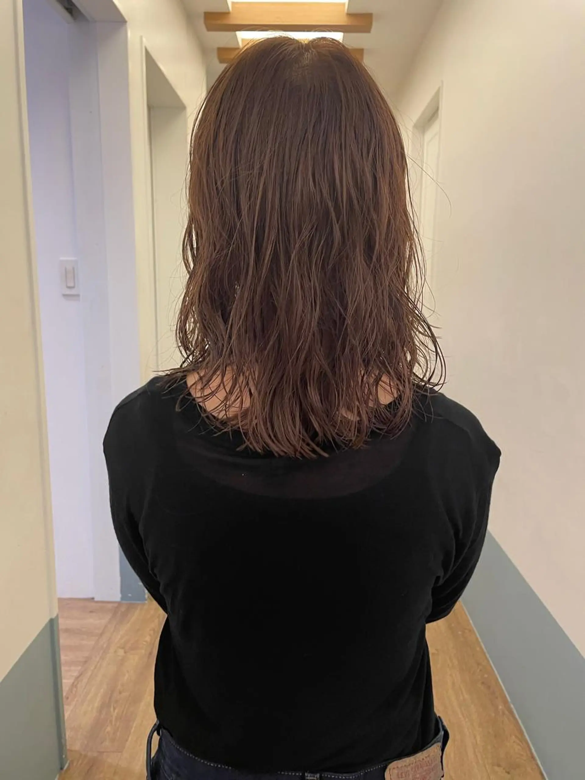 ミディアム パーマ ミディアムパーマ くせ毛 カット パーマ トリートメント ボブ/レイヤー/ケア パーマ/リュウタのヘアスタイル