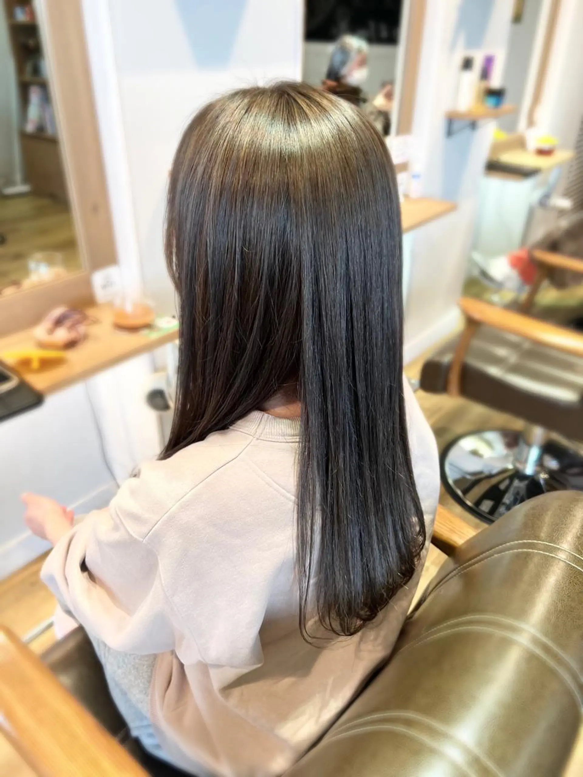 ロング カラー ベージュカラー ハイライトカラー ハイライト 堀 望美のヘアスタイル