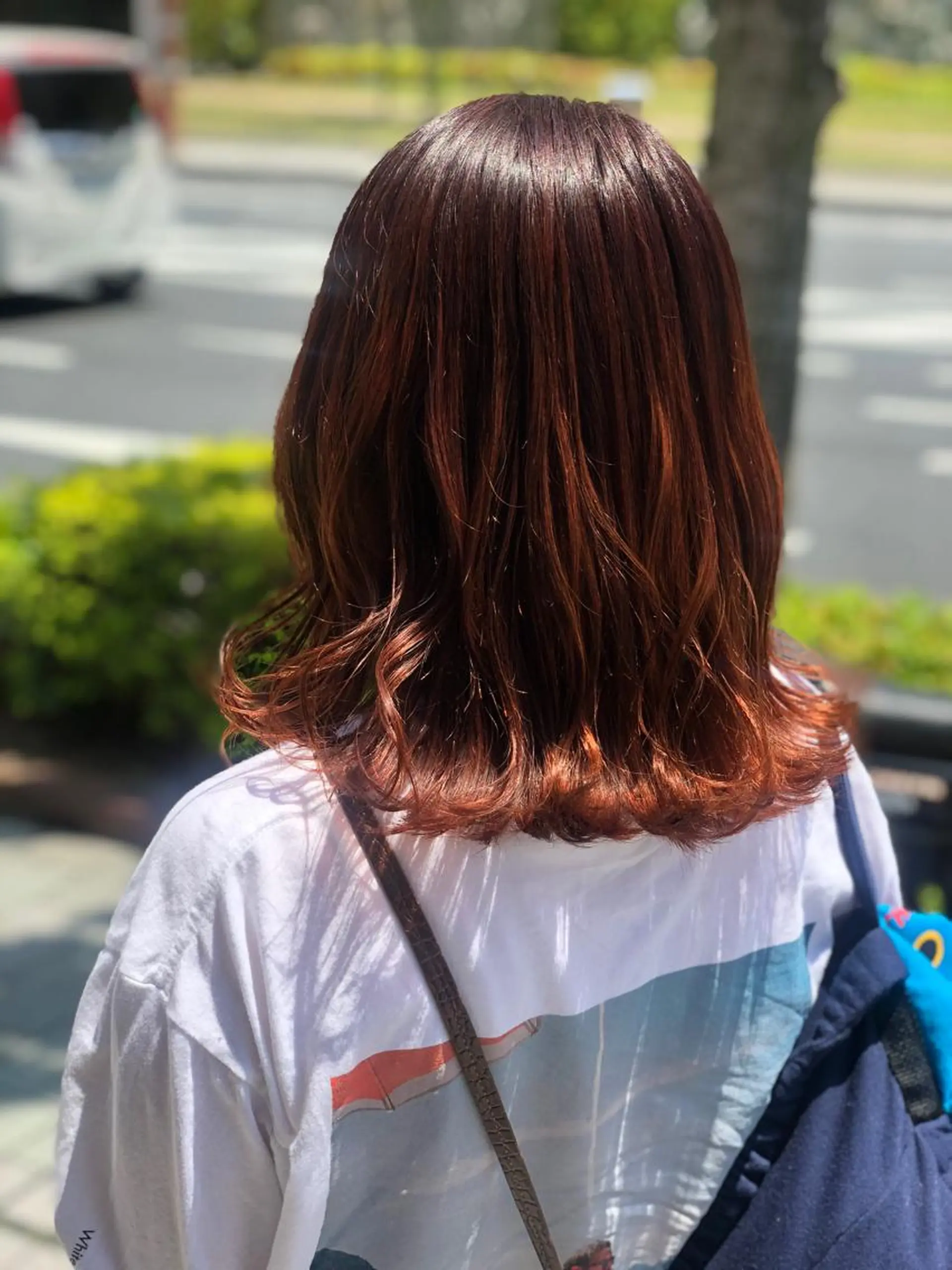 ミディアム カット ヘアカラー 國次 夕貴のヘアスタイル