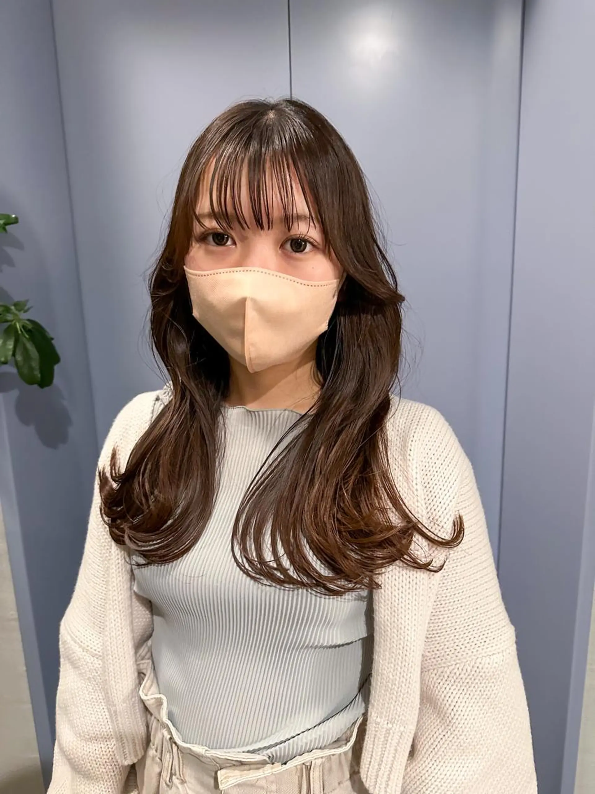 セミロング 韓国風ヘア カット トリートメント レイヤーカット/艶カ ラー/chihiroのヘアスタイル