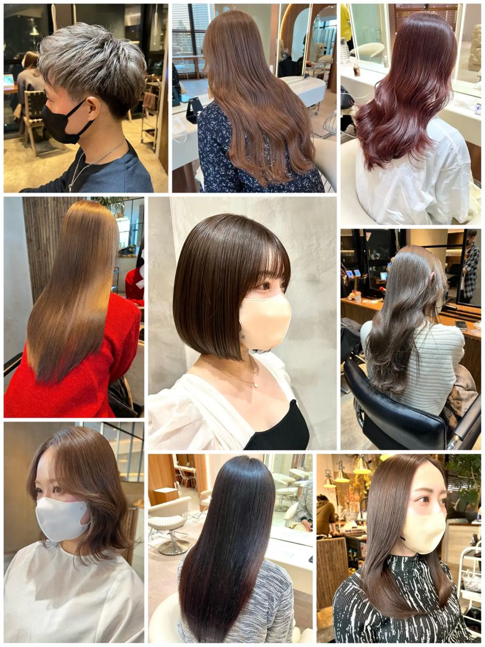 セミロング カラー カット ヘアカラー トリートメント ヘアセット 韓国レイヤー🇰🇷 韓国研修◎渋谷カイトのヘアスタイル
