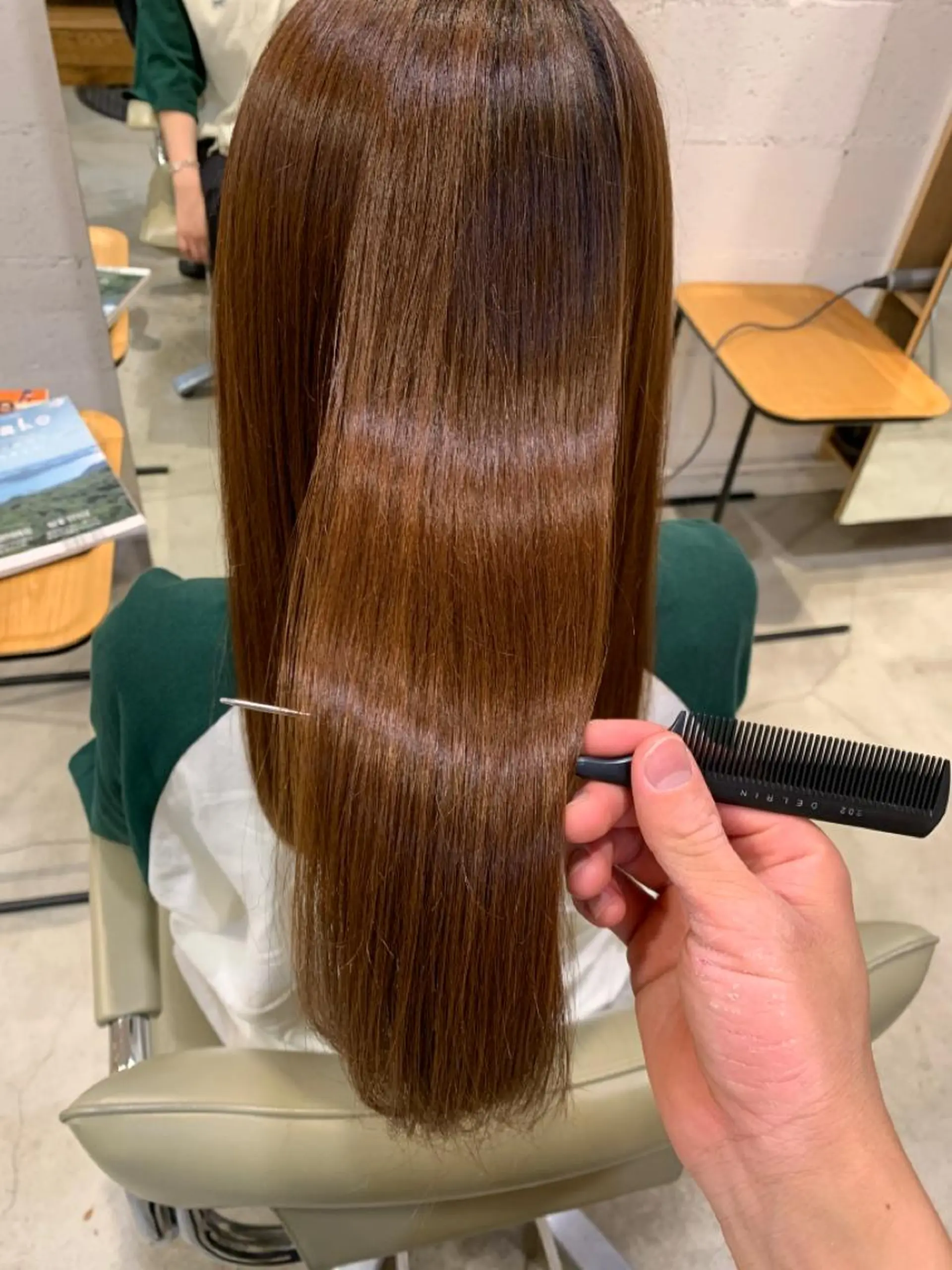 セミロング 髪質改善 トリートメント カット 縮毛矯正 トリートメント 【takk】 ナカヤママサヨシのヘアスタイル