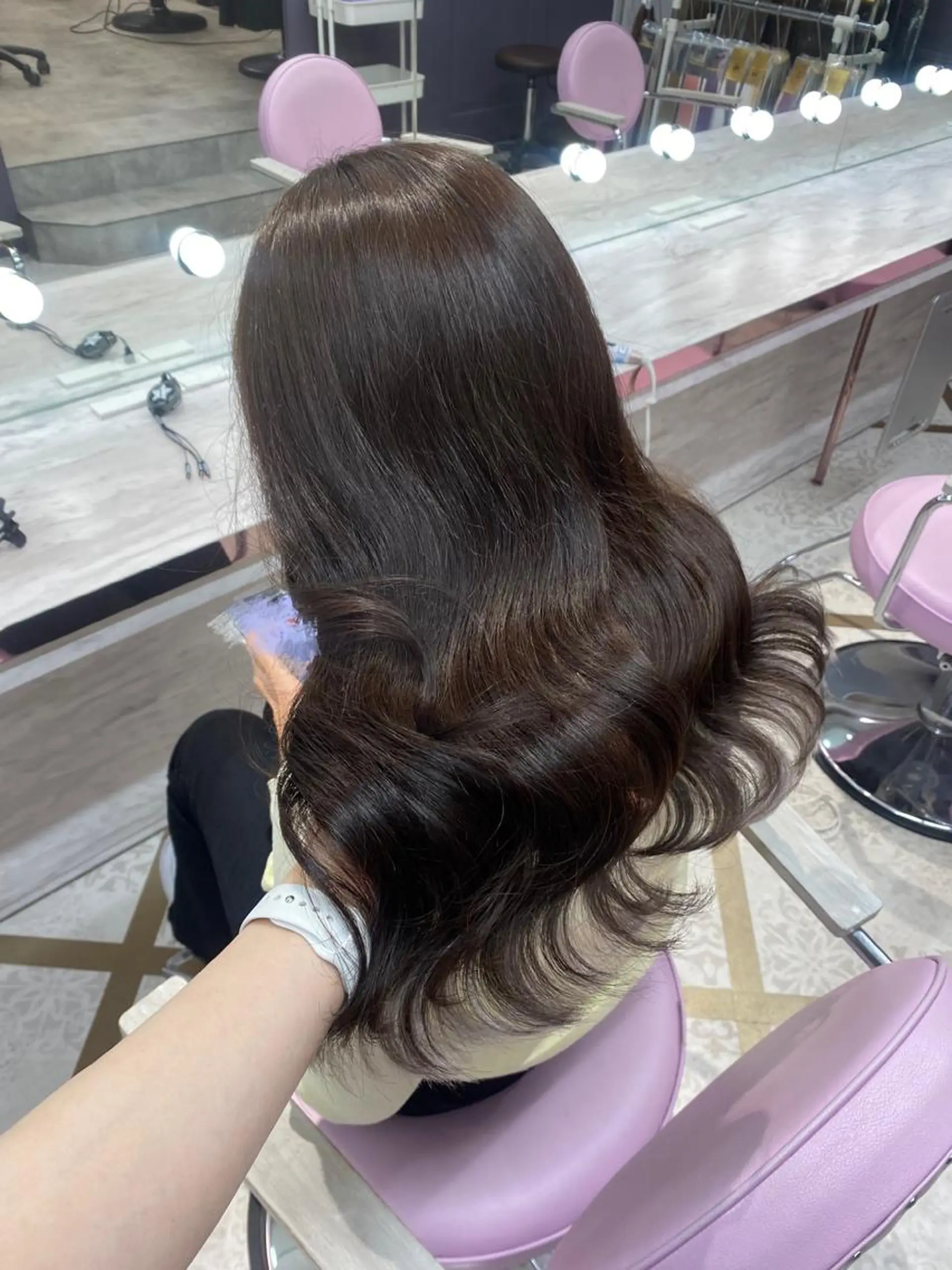 ロング 韓国風モテヘア 🇰🇷aki♡のヘアスタイル