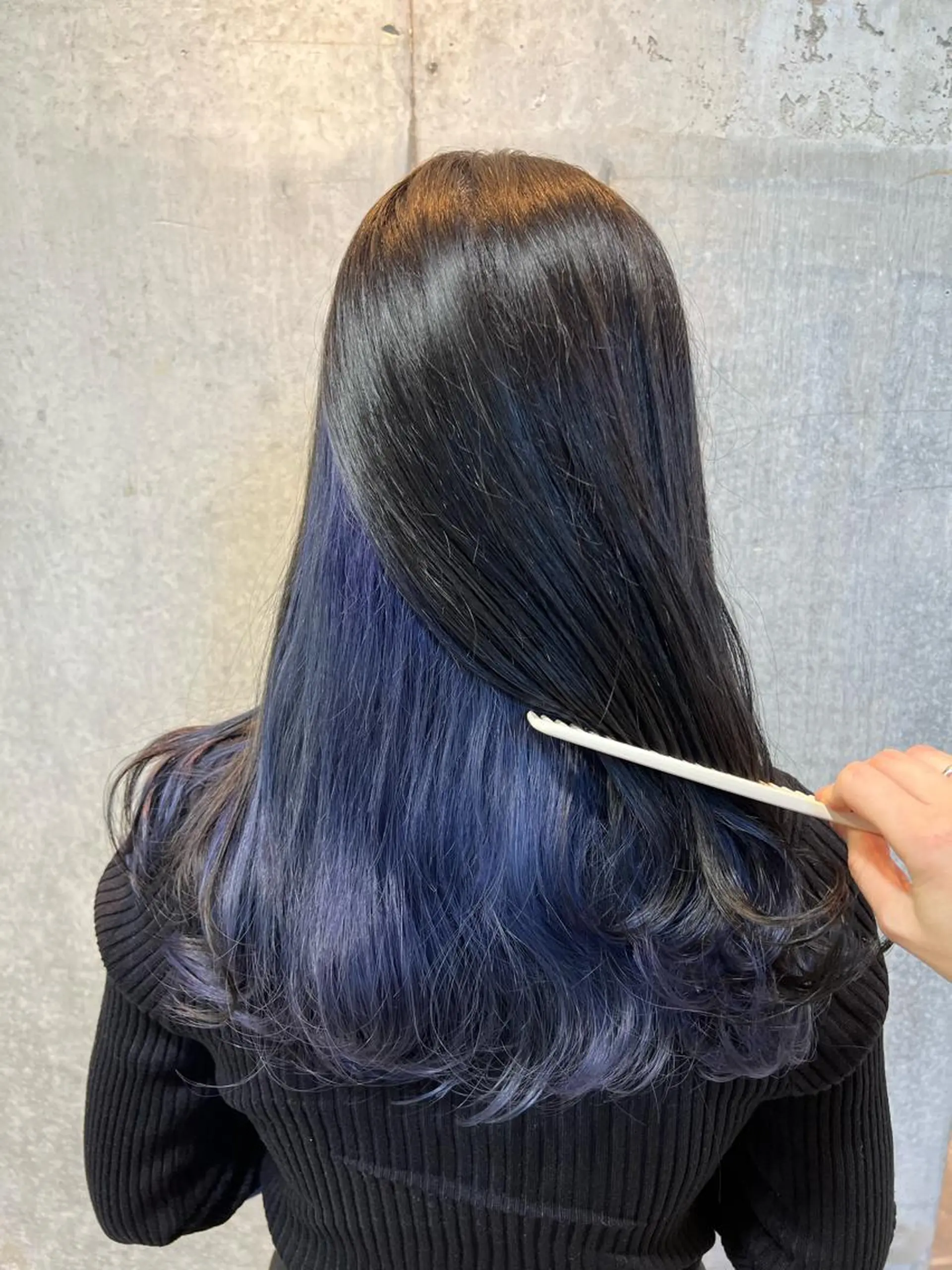 ロング カラー カット ヘアカラー トリートメント mana .のヘアスタイル