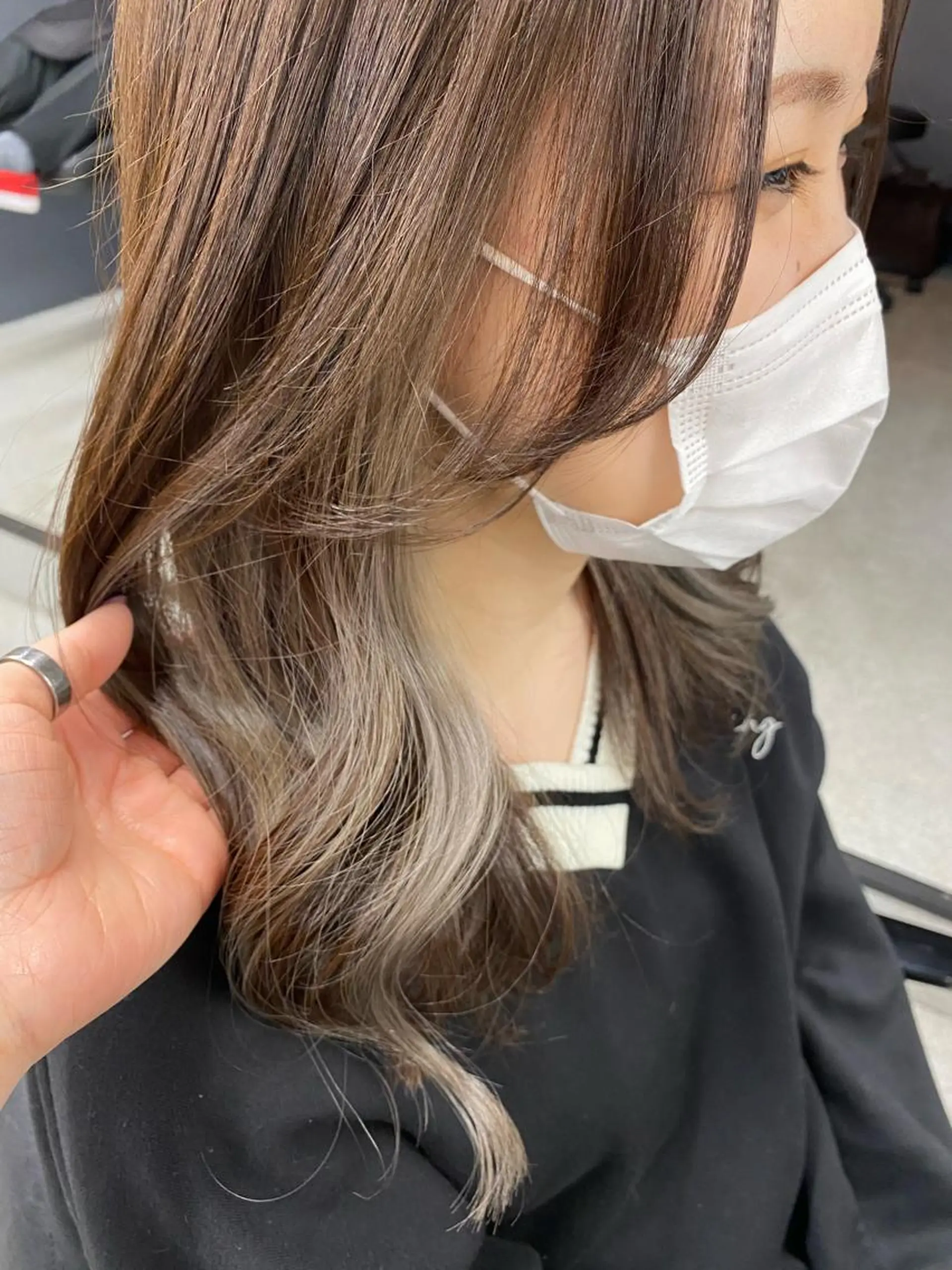 ミディアム ⚜️KIRIKA中野 HARADA👼🏻のヘアスタイル