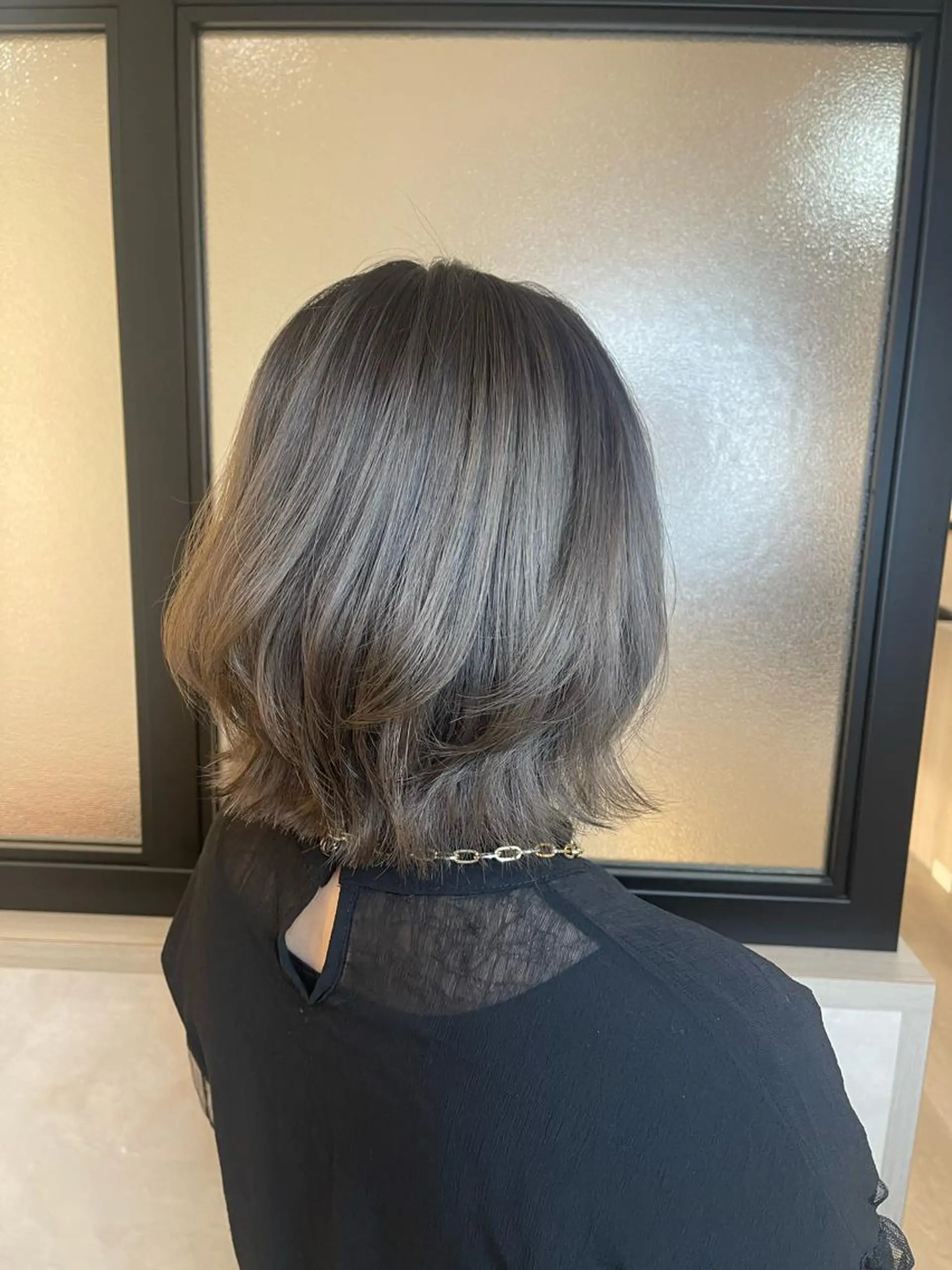 ショート ヘアカラー トリートメント &chaLme   心斎橋所属・emi/髪質改善/ 韓国風/艶カラーのヘアスタイル