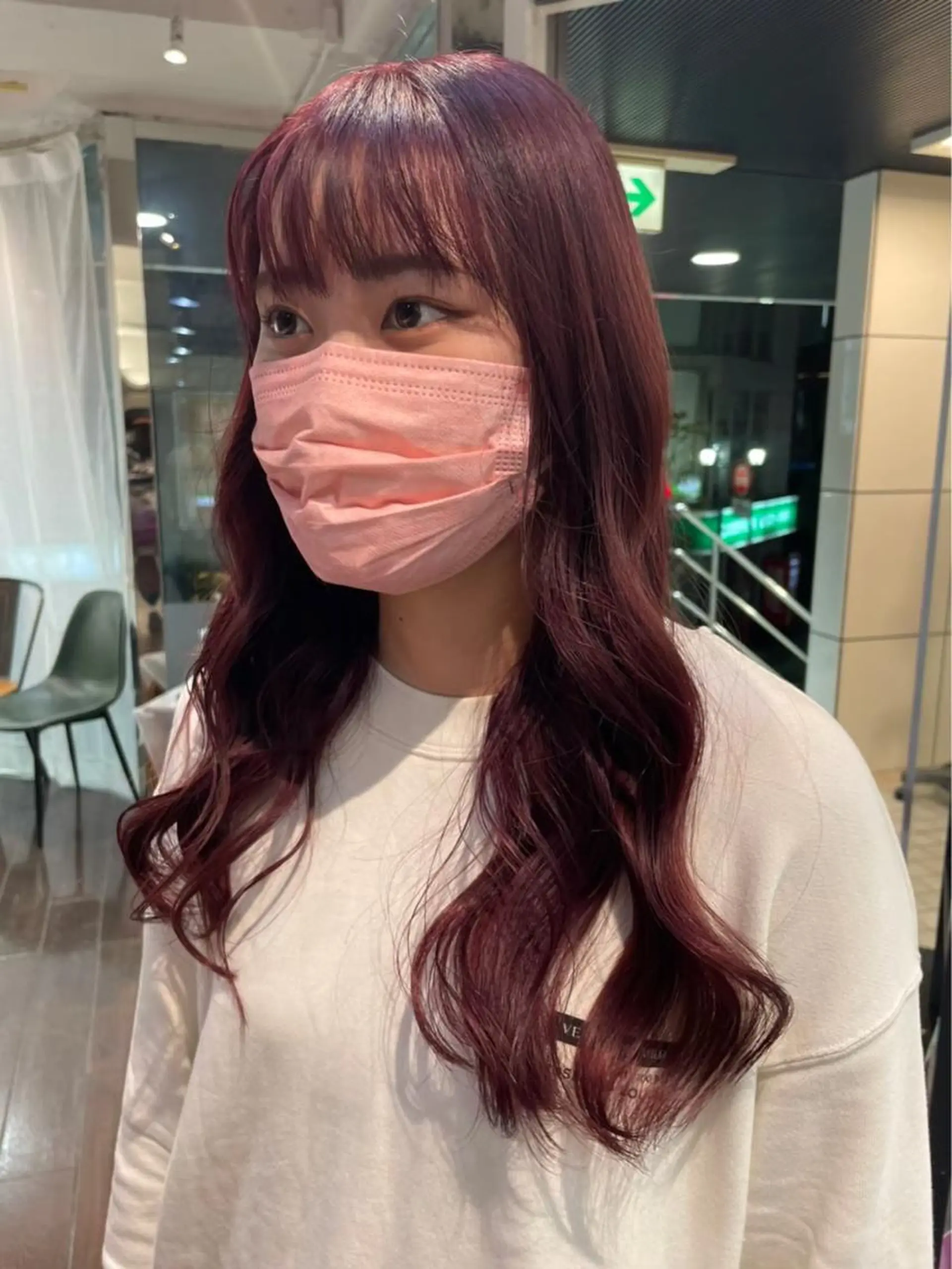 セミロング カラー メンズ メンズブリーチ メンズハイライト メンズハイトーン メンズインナーカラー メンズ韓国風 designcolo r/似合わせNOKAのヘアスタイル