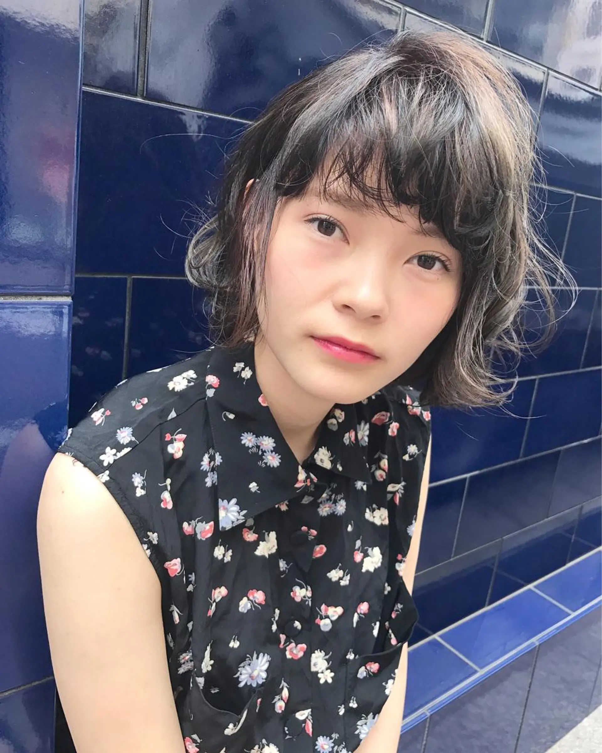 ショート カラー デザインカラー ハイライトカラー 外国人風カラー ハイライト 大人お洒落女子❤︎ Ayakoのヘアスタイル