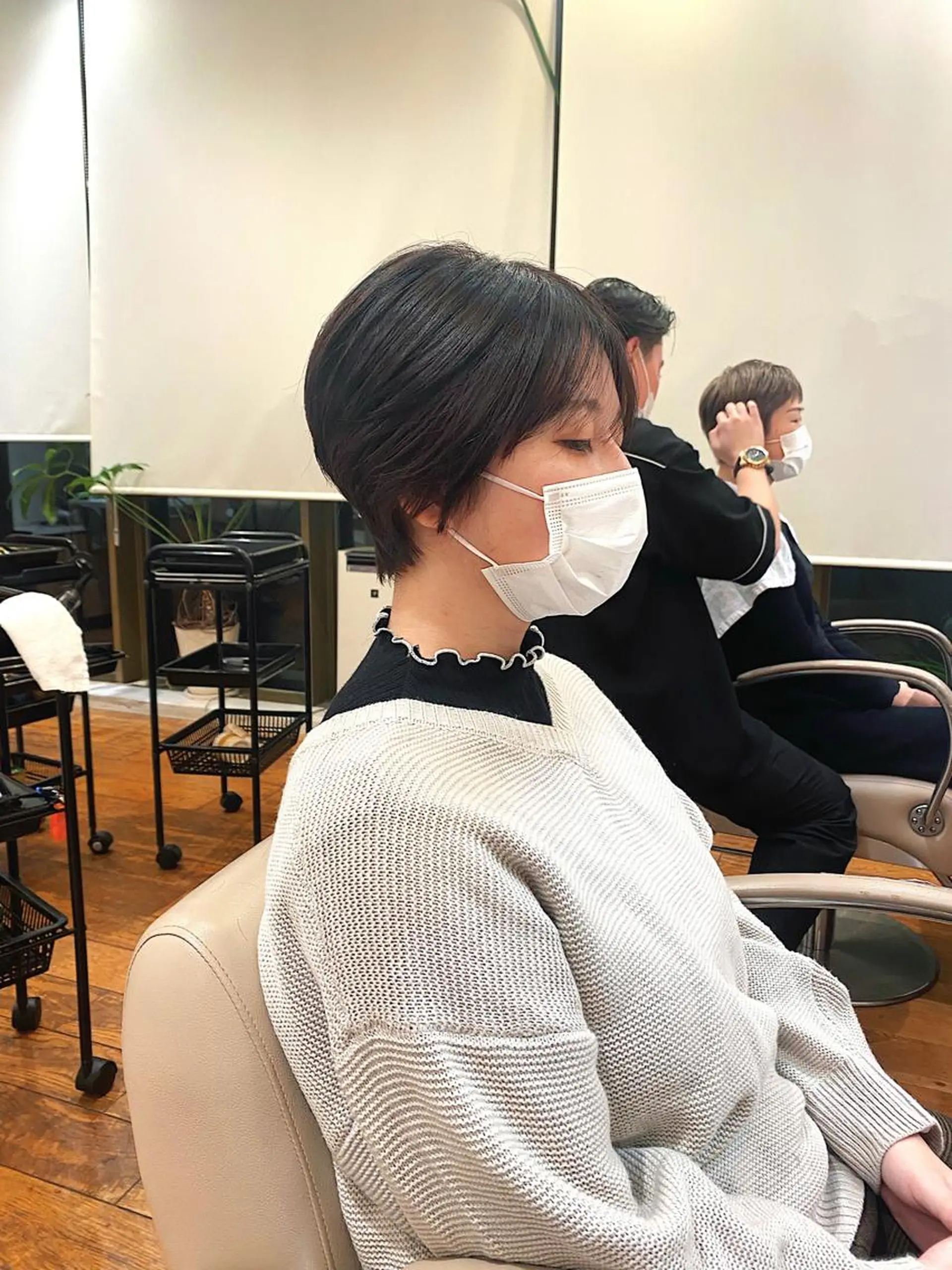 ショート カラー パーマ ショートヘア TYCHE GINZA所属・🍃服部 雅哉🍃銀座◎のヘアスタイル