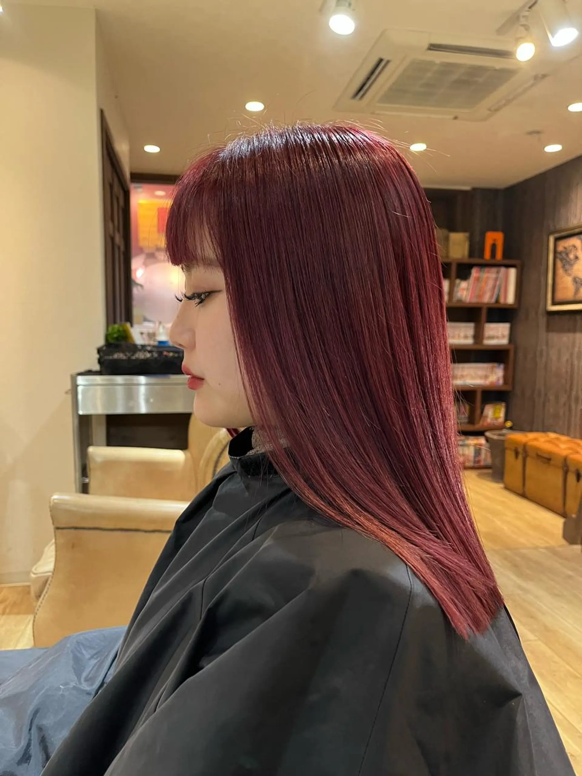 ミディアム カラー ブリーチ ブリーチなしカラー 縮毛矯正 ヘアカラー VOYAGE所属・中園 康のヘアスタイル