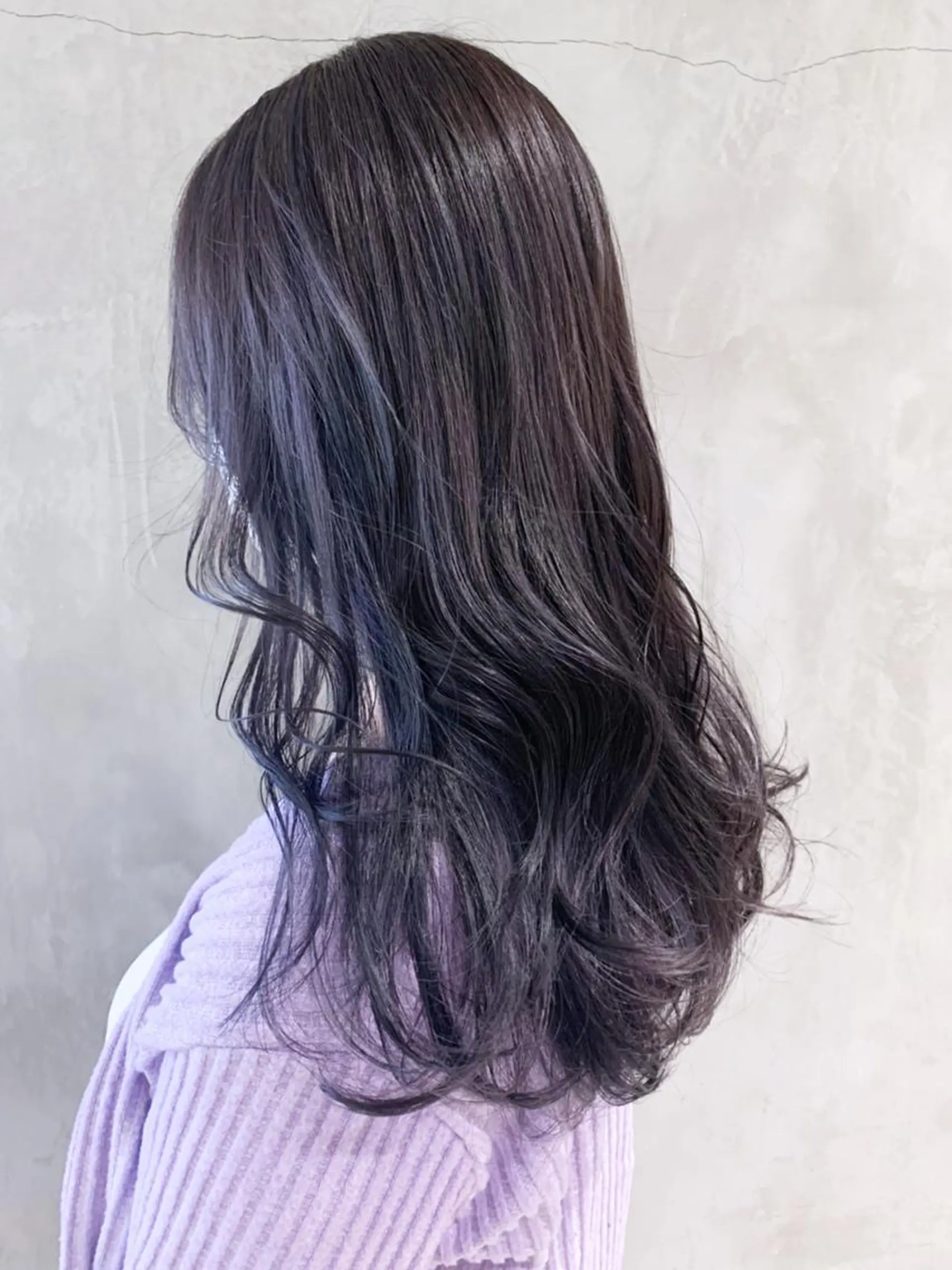 ロング カラー パーマ ヘアアレンジ ディープラベンダー ラベンダーカラー ITbyALBUM 中野店のヘアスタイル