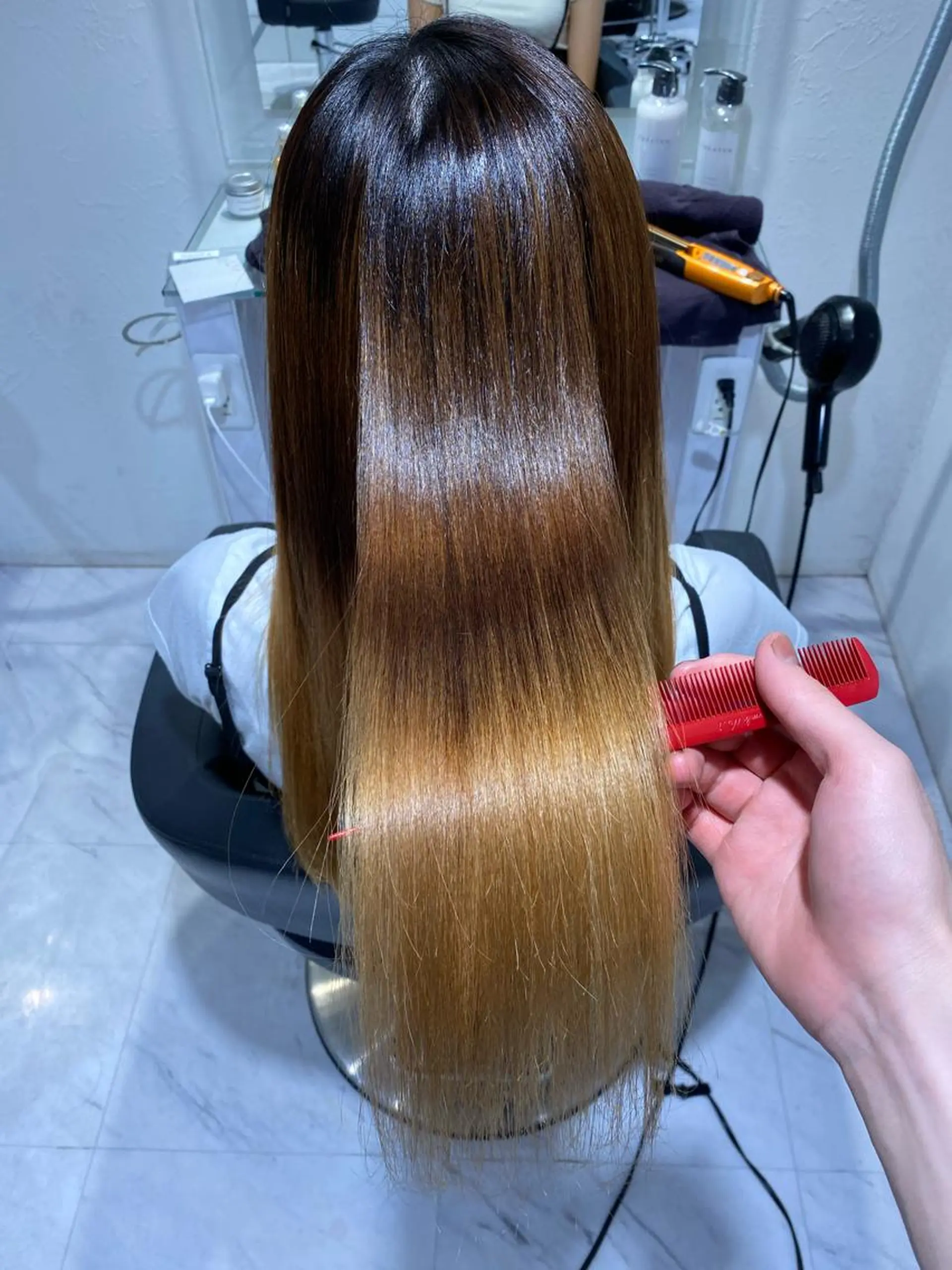 ロング トリートメント ヘッドスパ 透明感♡グレージュ ♡ミルクティー♡のヘアスタイル