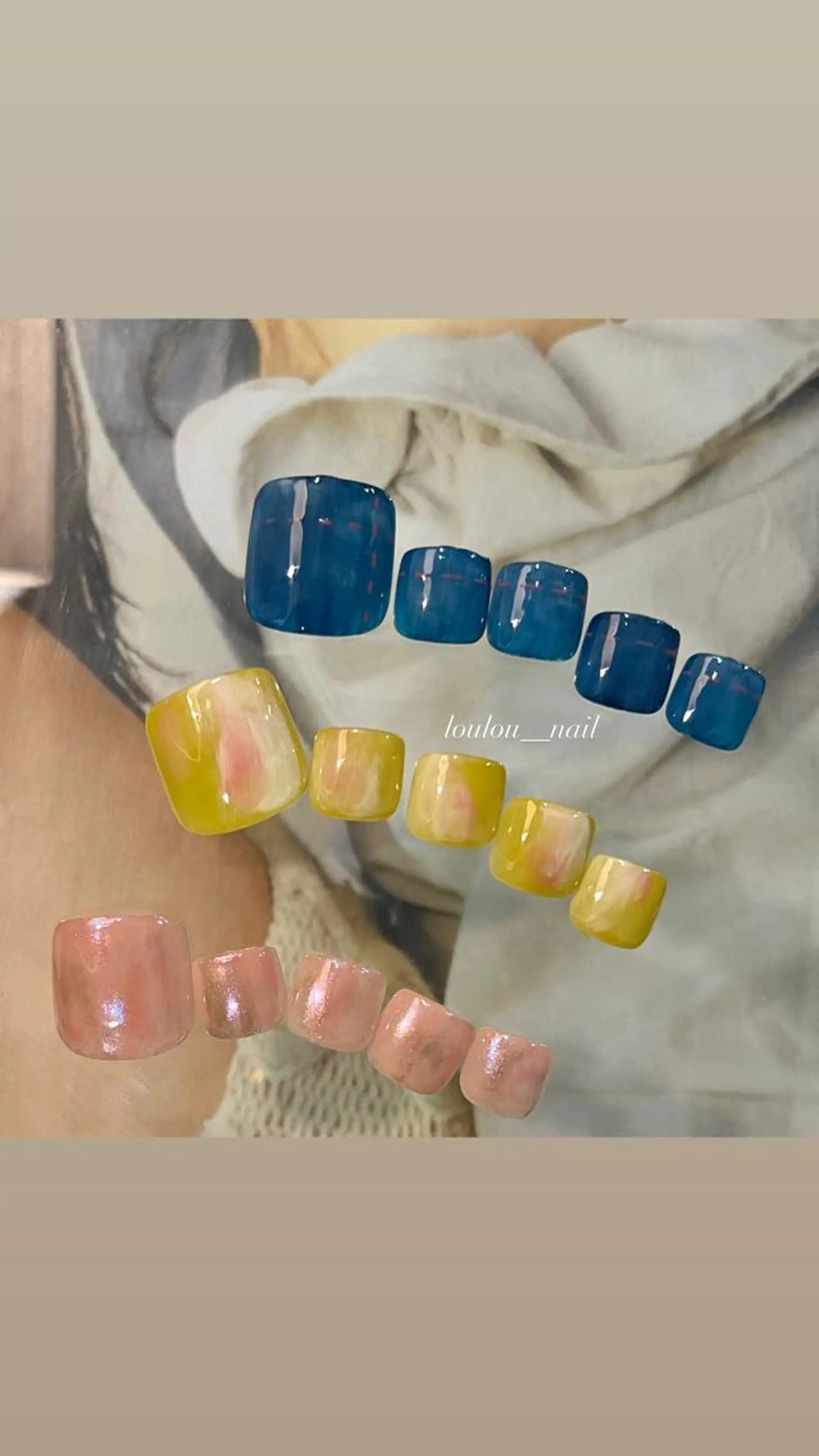 ネイル アートネイル フットネイル ワンカラーネイル loulou _nail所属・葛西 知佳のネイルデザイン