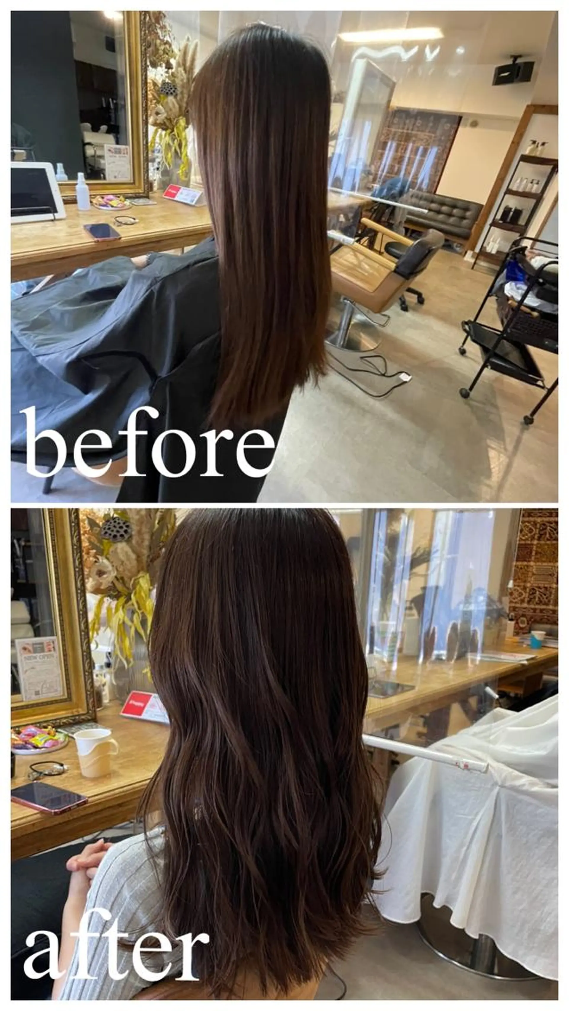 セミロング カラー カット ヘアカラー トリートメント sohee【ソヒ】 305号室のヘアスタイル