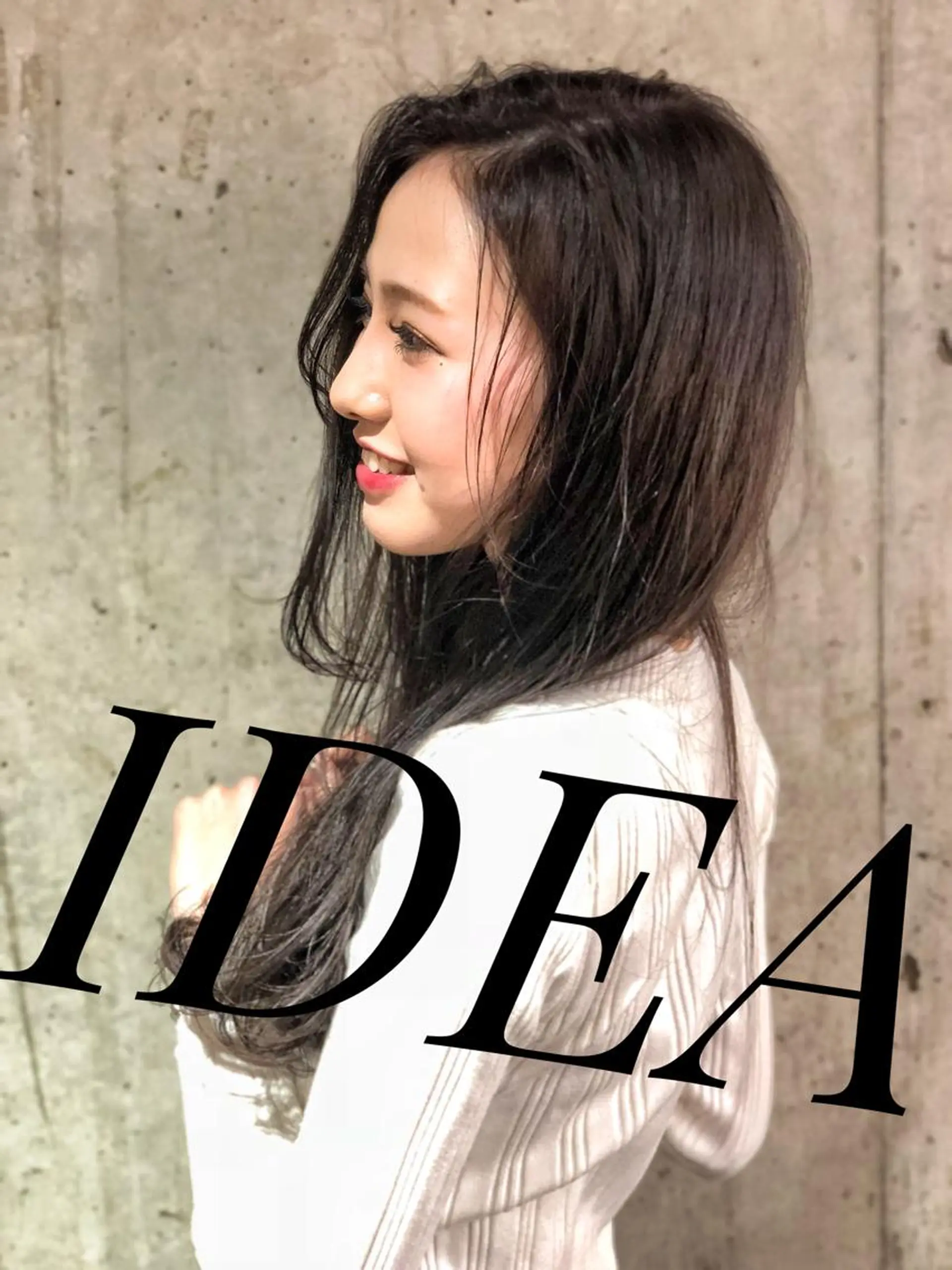 ロング カラー ブリーチ カット ヘアカラー トリートメント 韓国レイヤー/ミルク ティー🦋高橋　暖のヘアスタイル