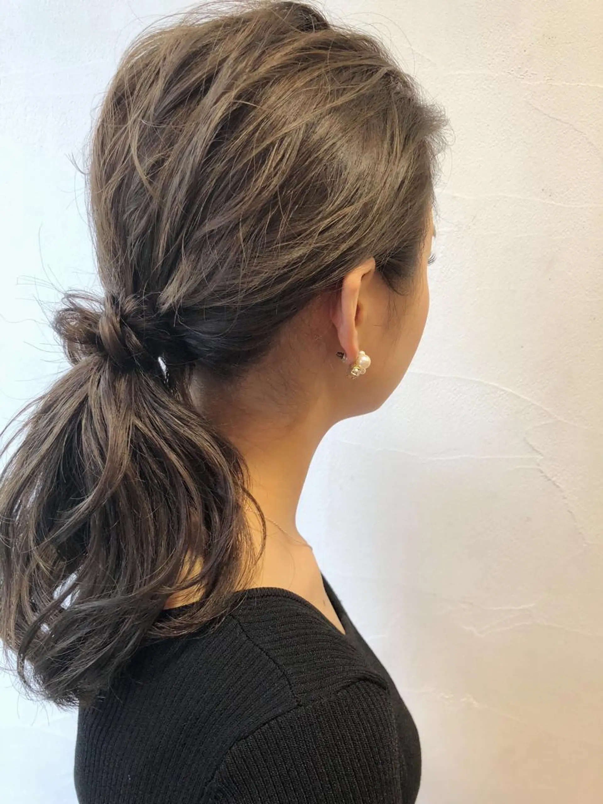 ミディアム カラー グレージュ カット特化柏駅 徒歩3分LOUのヘアスタイル