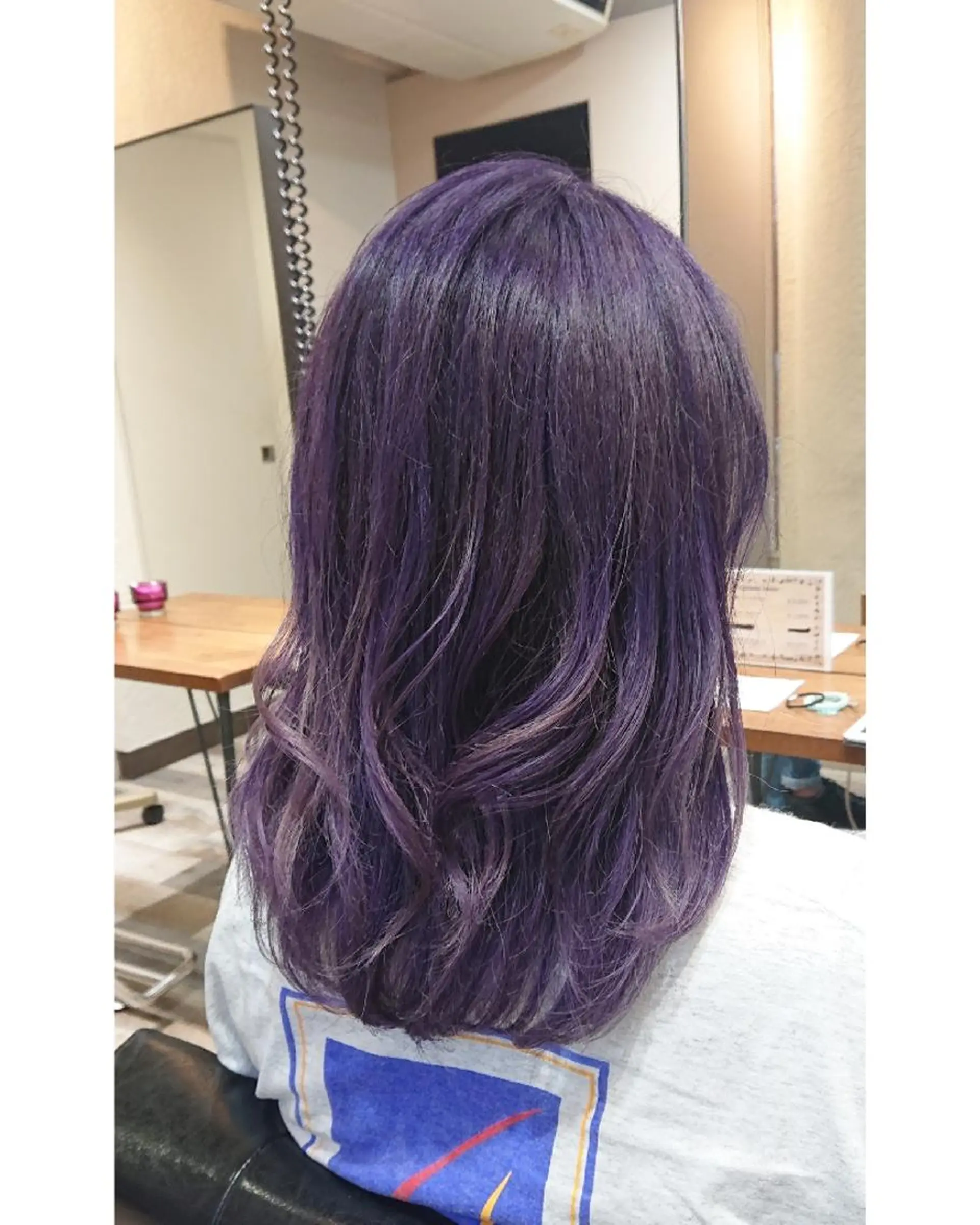 ミディアム カラー ラベンダーカラー ACROあべの店所属・艶カラー/インナー /グラデ/大西小百合のヘアスタイル