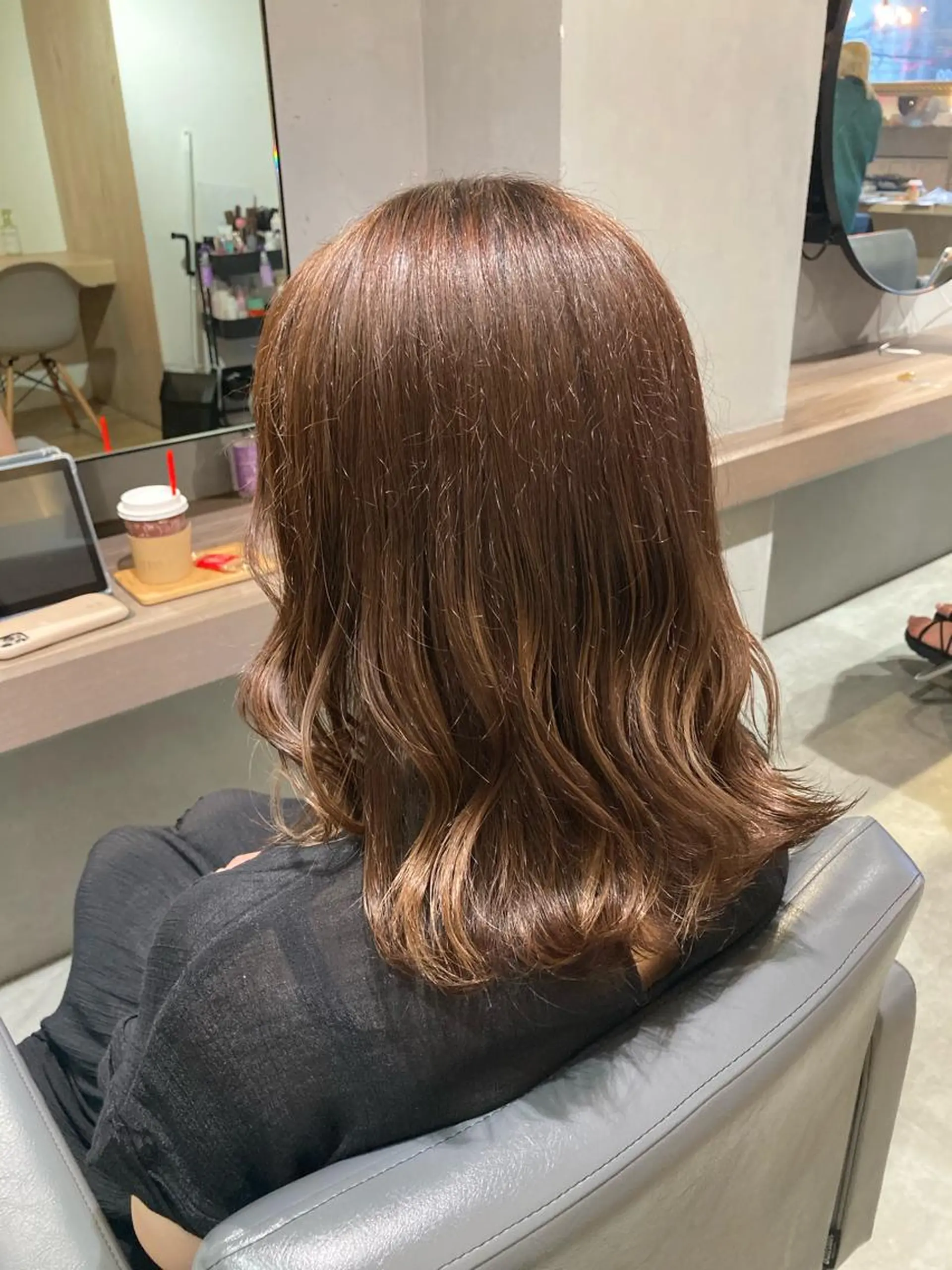 ミディアム カラー ブラウンカラー グレージュ メンズ特化美容師 熊田 鼓汰郎のヘアスタイル