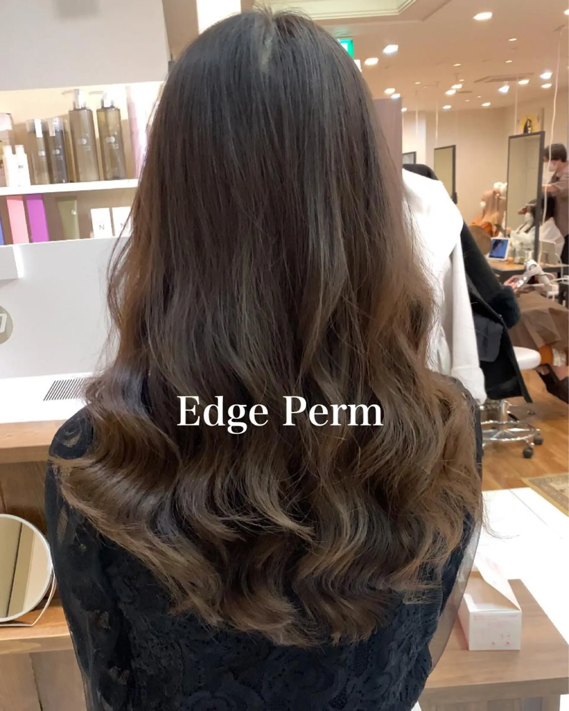 セミロング パーマ セミロングパーマ 髪質改善 カット パーマ 古沢 新のヘアスタイル