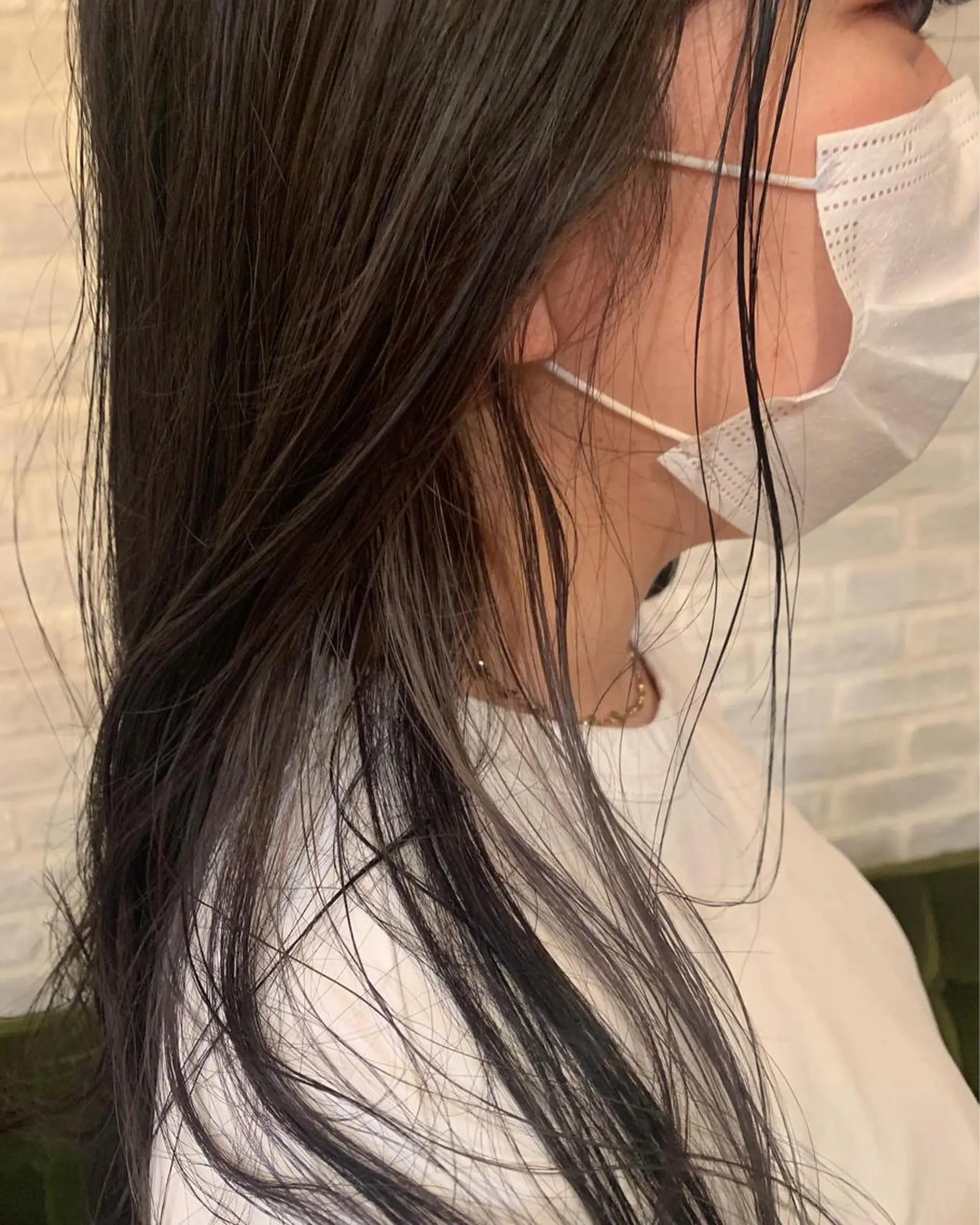 ロング カラー 若林 良のヘアスタイル