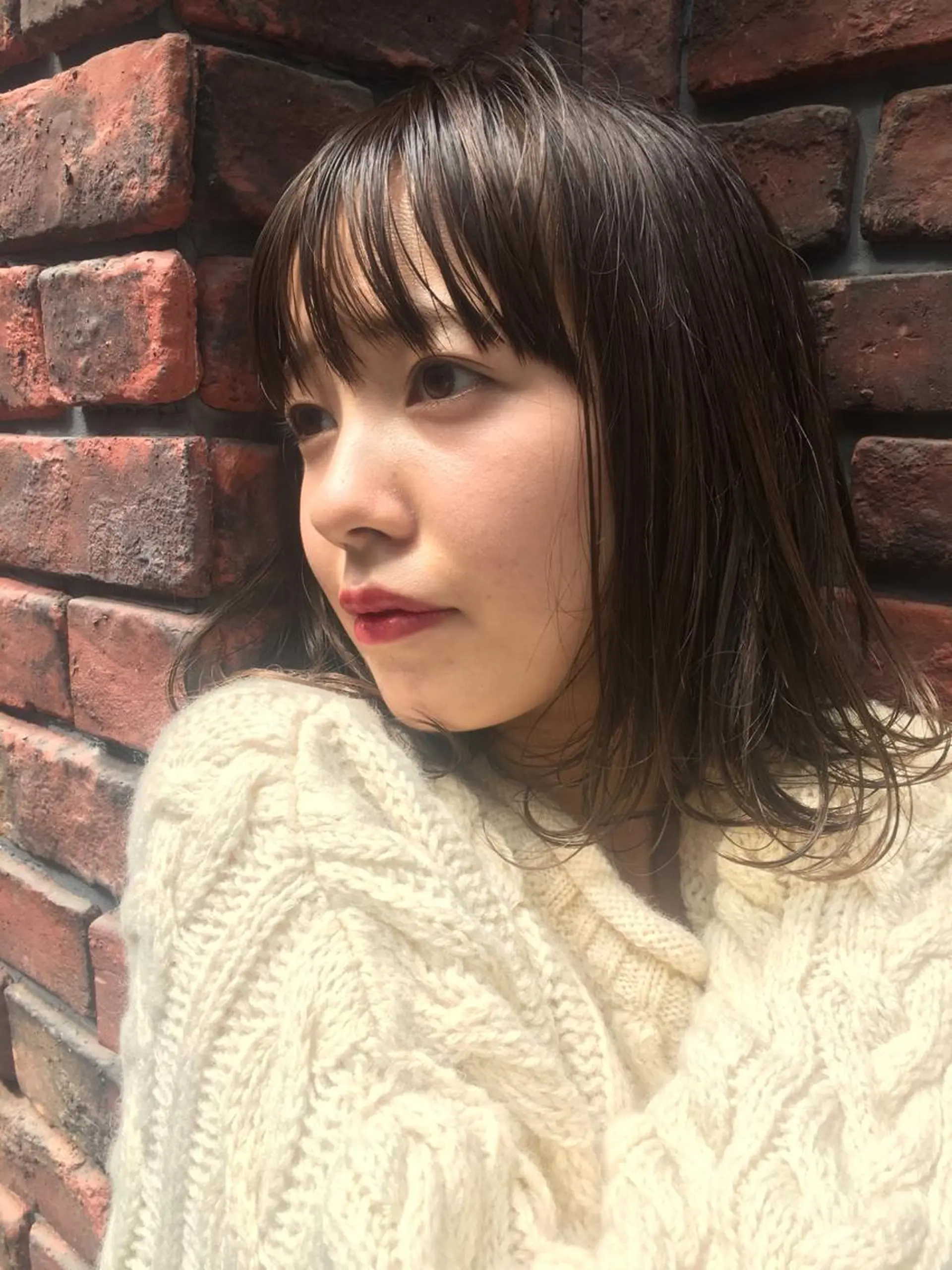 ミディアム カラー nakahara madokaのヘアスタイル