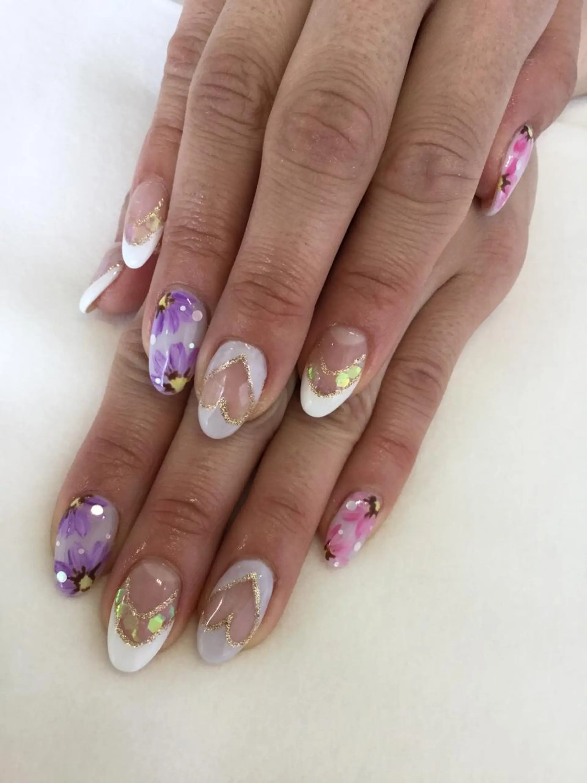 ネイル ハンドネイル 💎🐰 saki. m 🐰💎のネイルデザイン