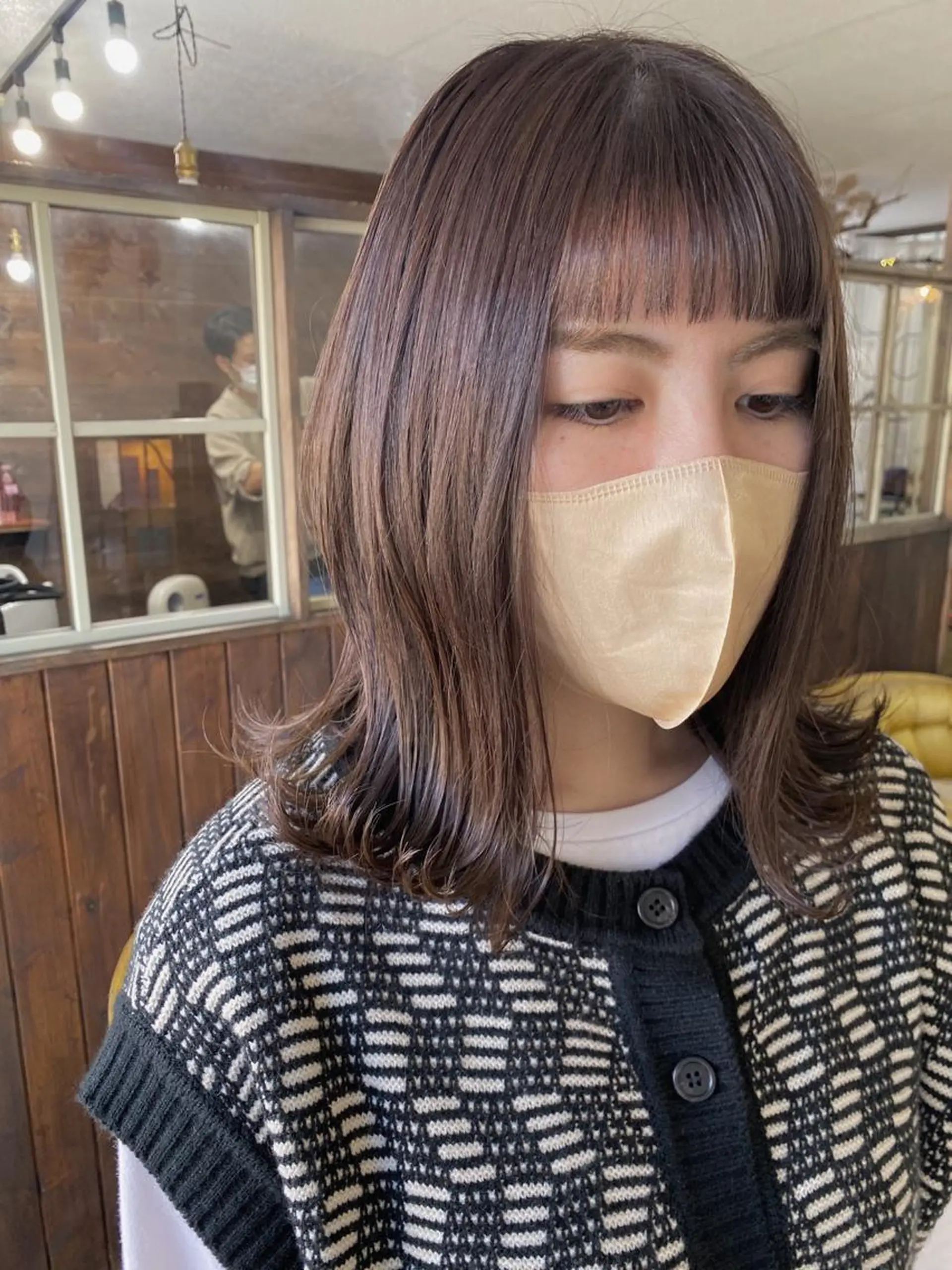 ミディアム カラー 透明感カラー miloc🫧 MOMOYOのヘアスタイル